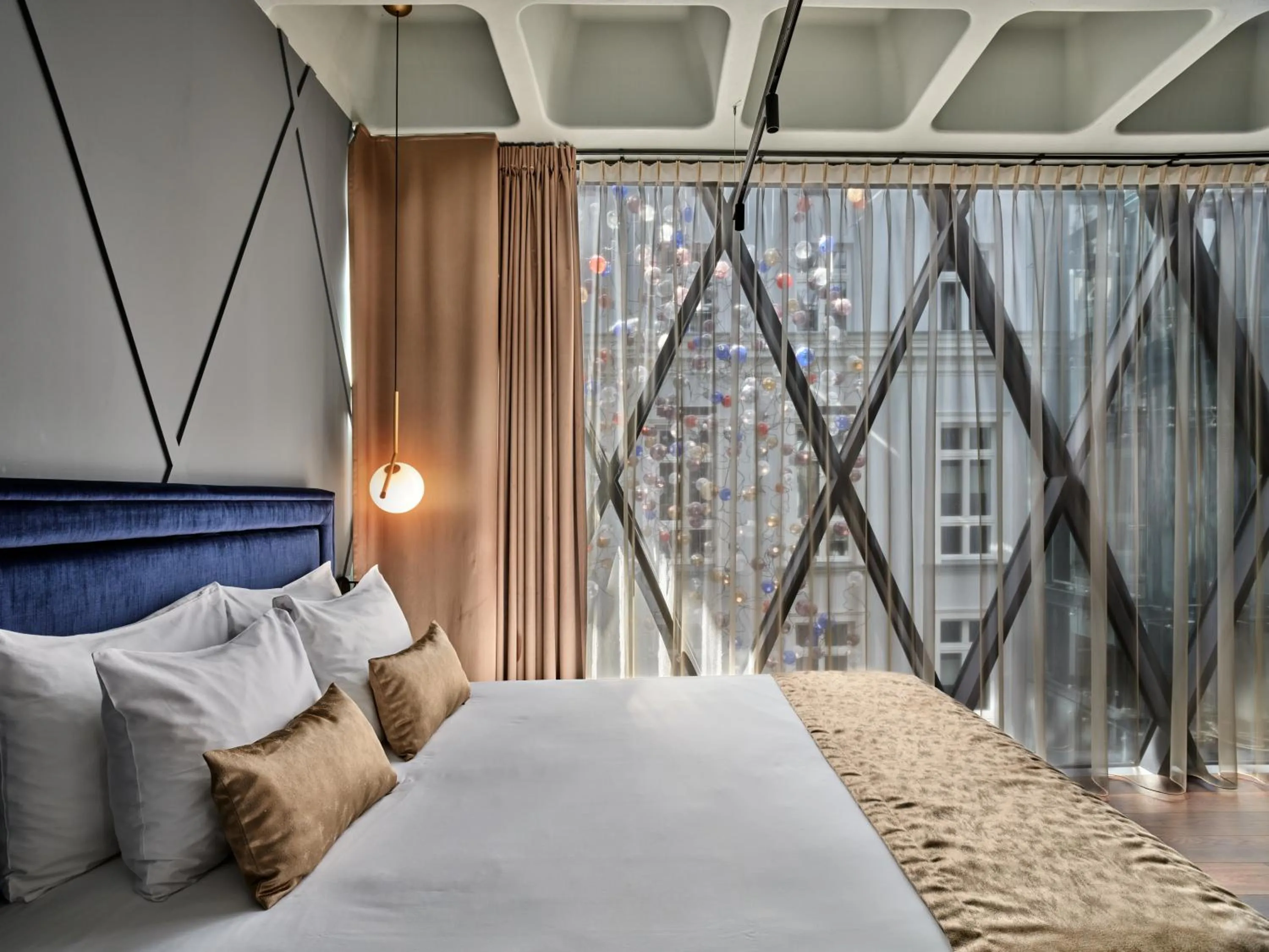 Bed in Hotel Indigo Warsaw Nowy Świat by IHG