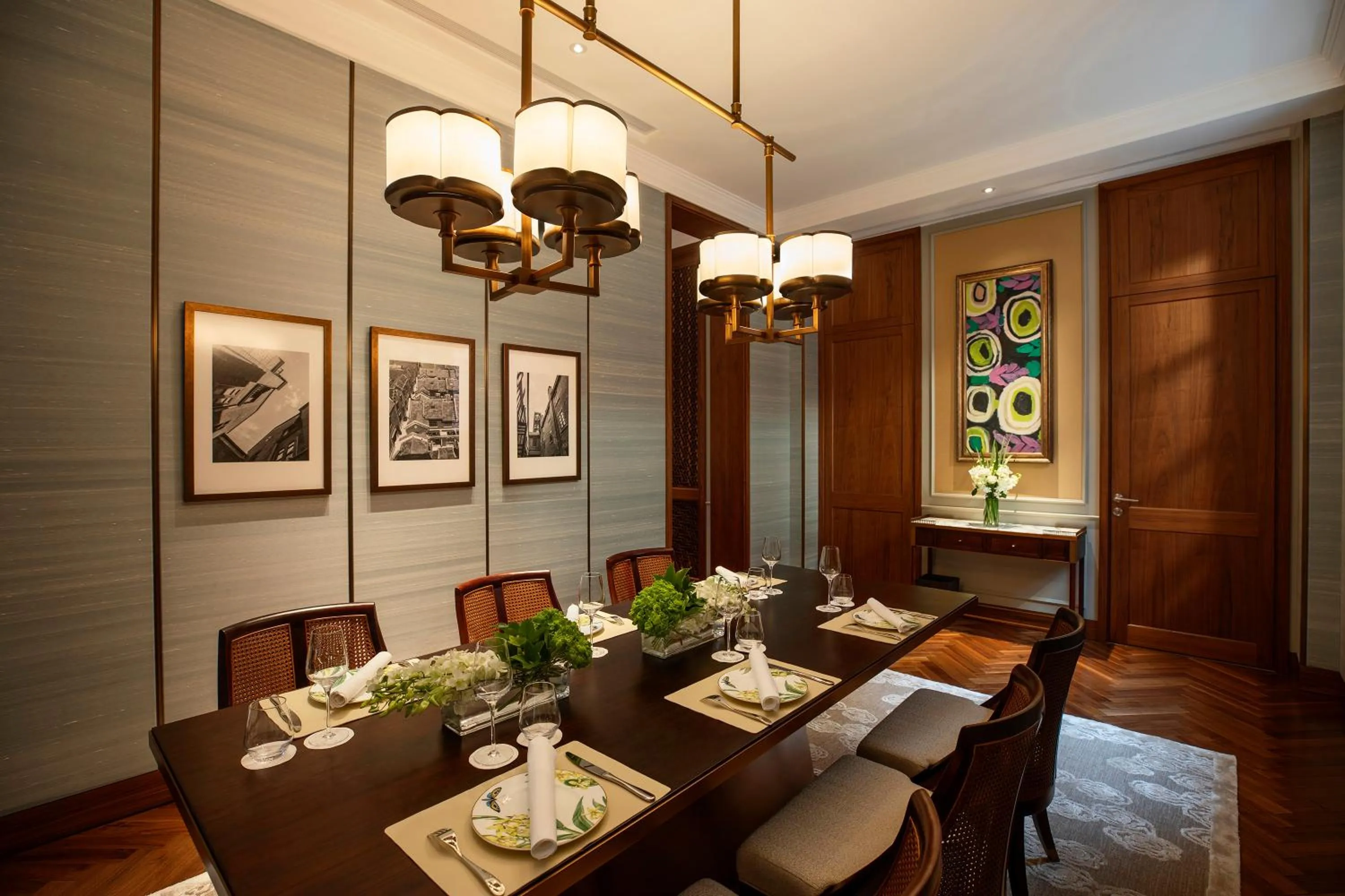 Living room in Capella Shanghai, Jian Ye Li