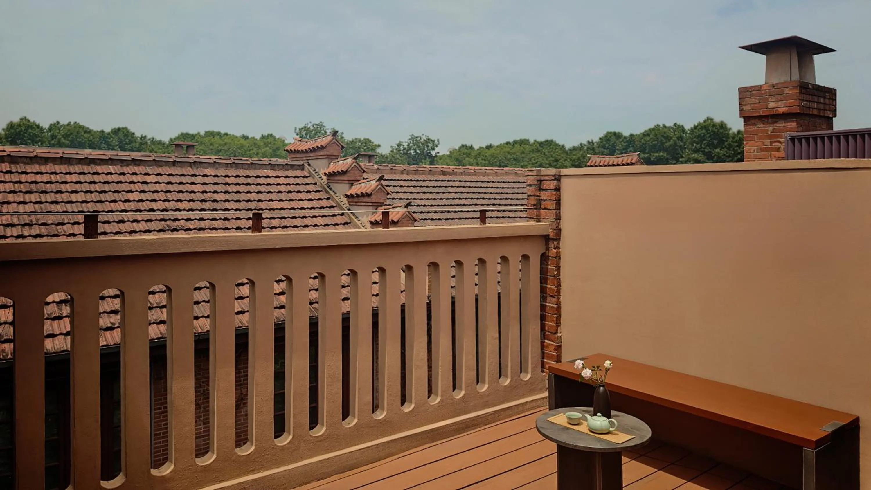 Balcony/Terrace in Capella Shanghai, Jian Ye Li