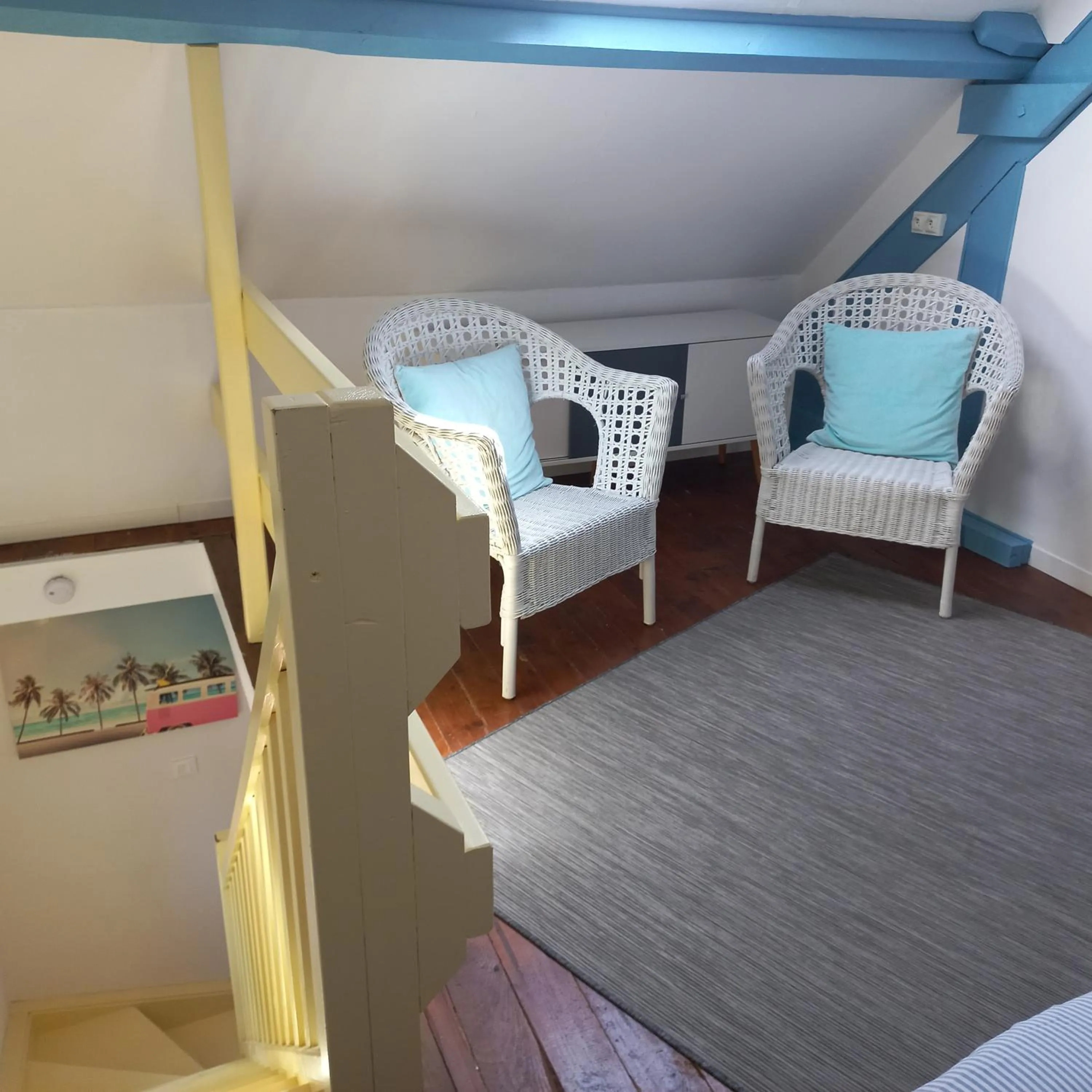 Bed in Ivy House Utah Beach