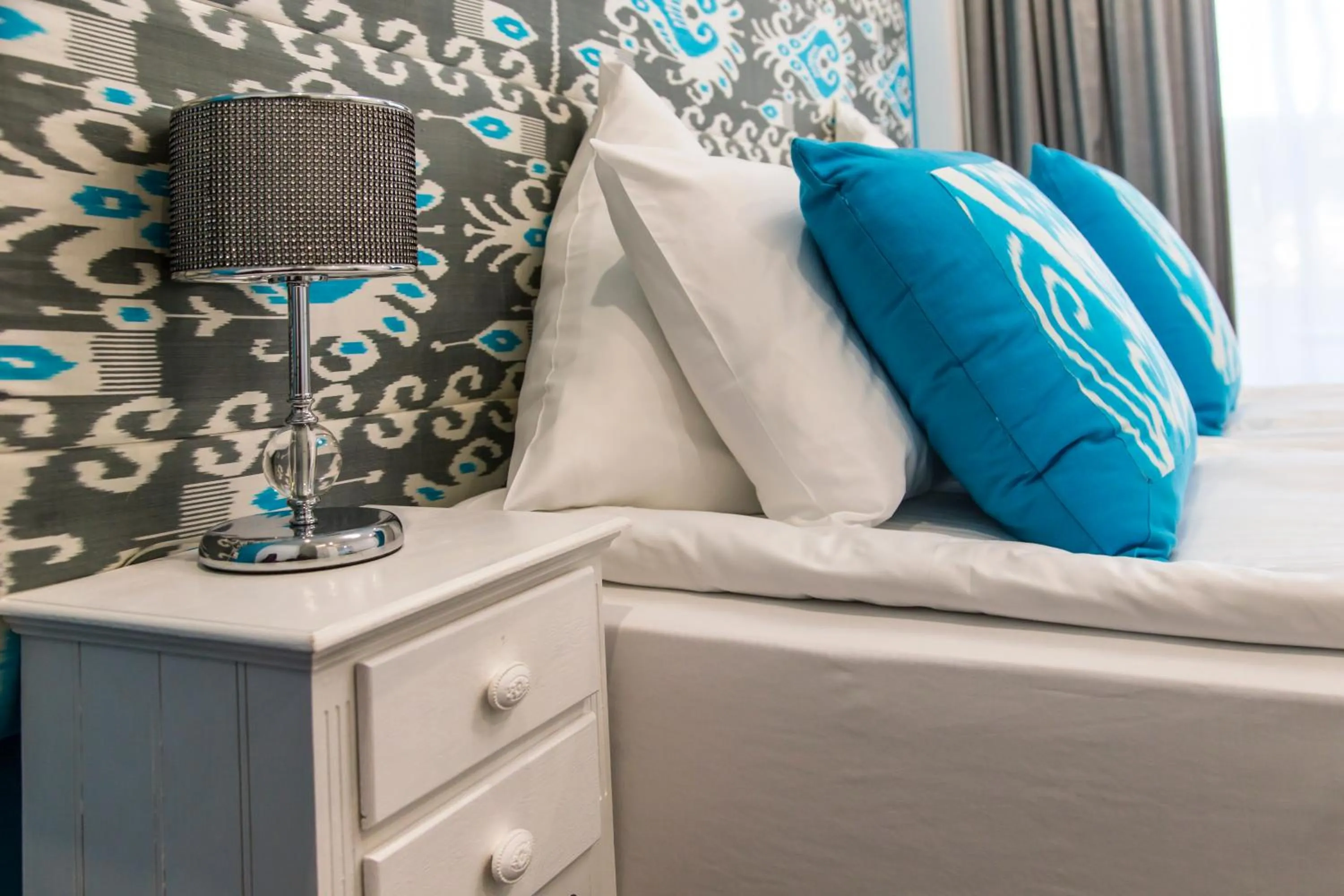 Decorative detail, Bed in Apartamentos Sofia