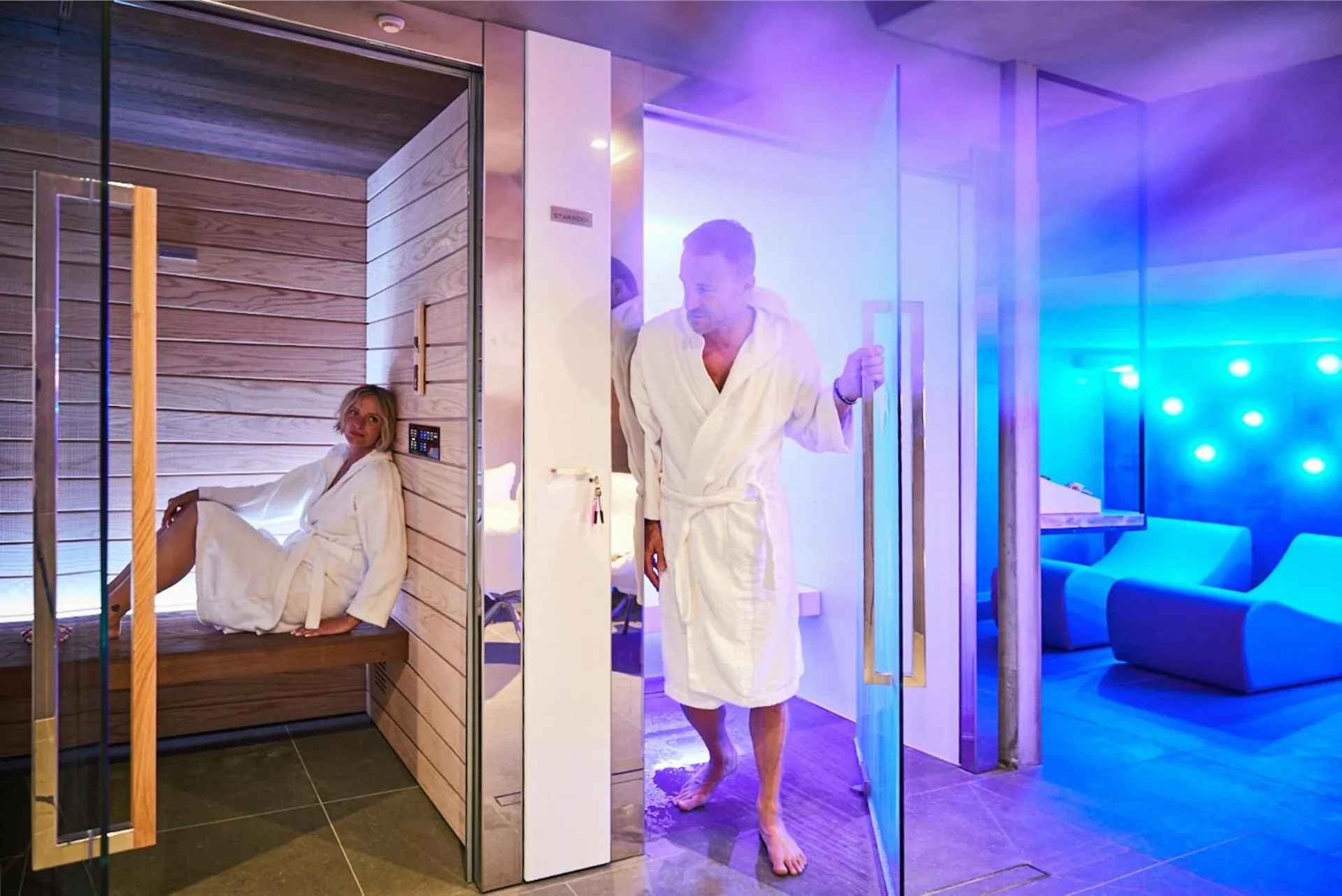 Sauna, Bed in Hotel Europa Monetti