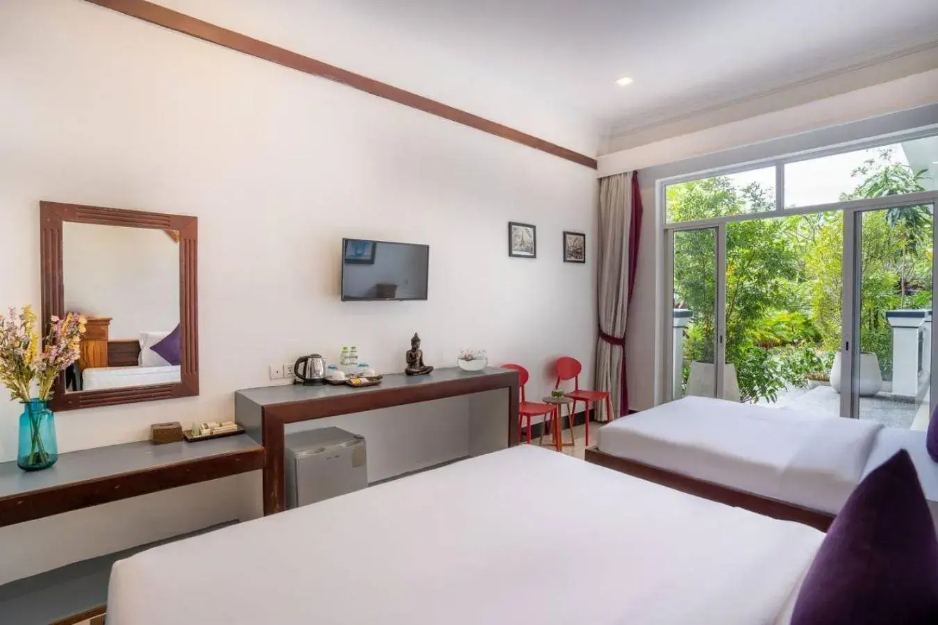 Family Twin Room in Kampot View Boutique Family Twin Room in Kampot View Boutique