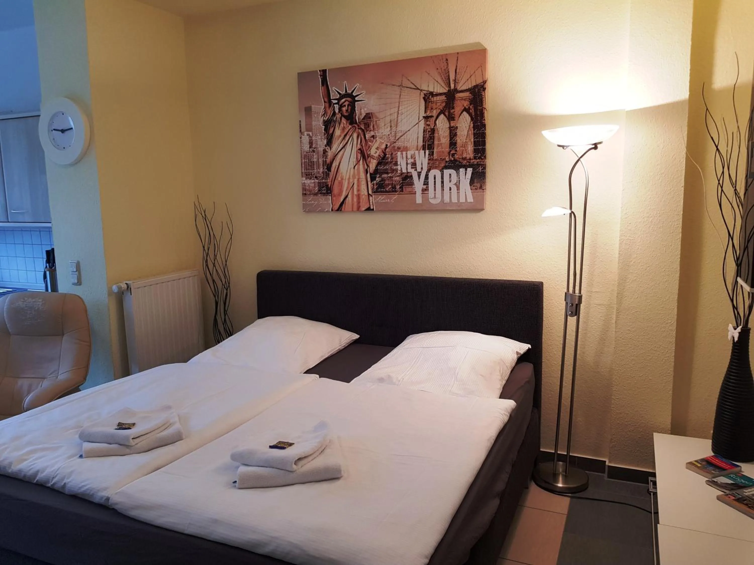 Bed in " Residenz Seeblick" Studio 15 Manhatten
