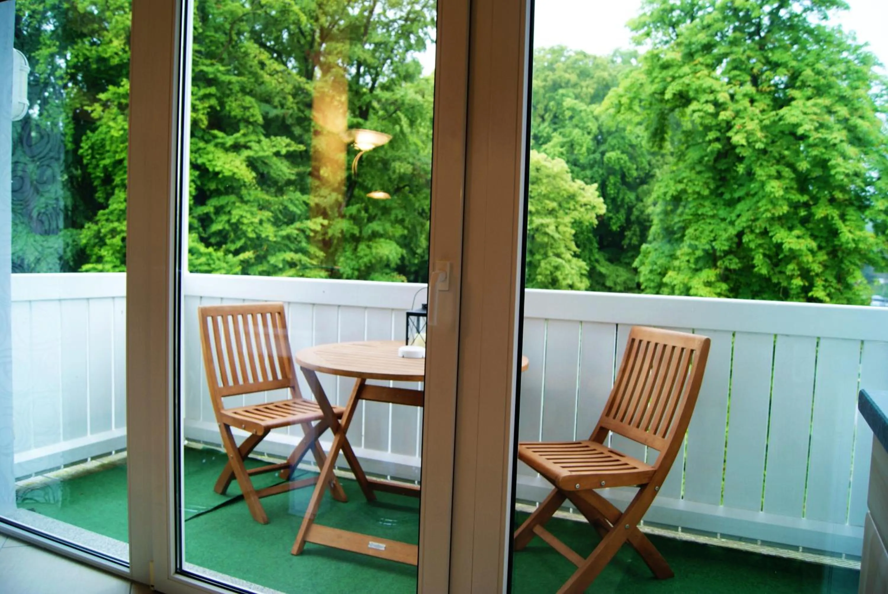 Balcony/Terrace in " Residenz Seeblick" Studio 15 Manhatten