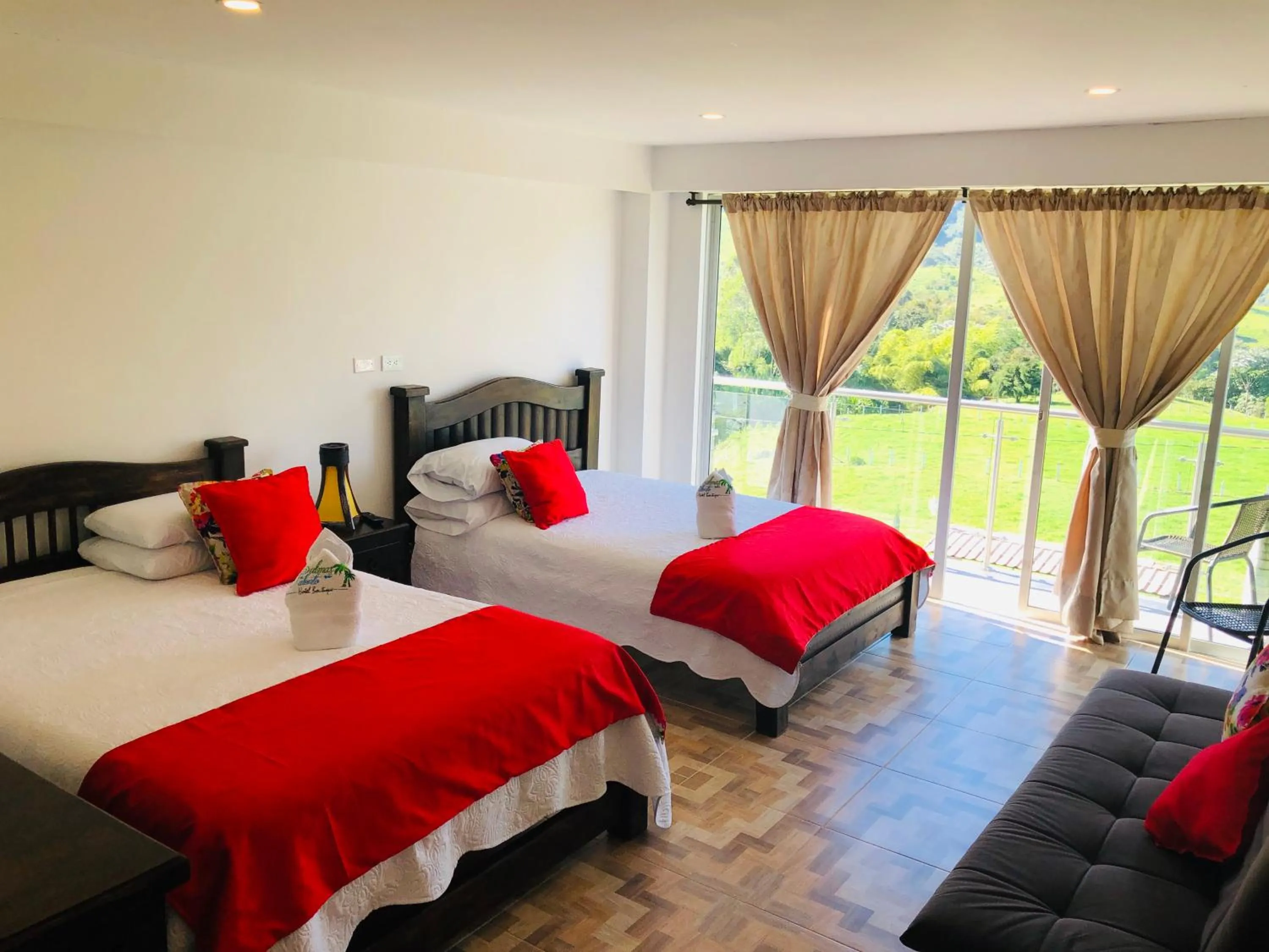 Bed in Hotel Boutique Palmas de Salento