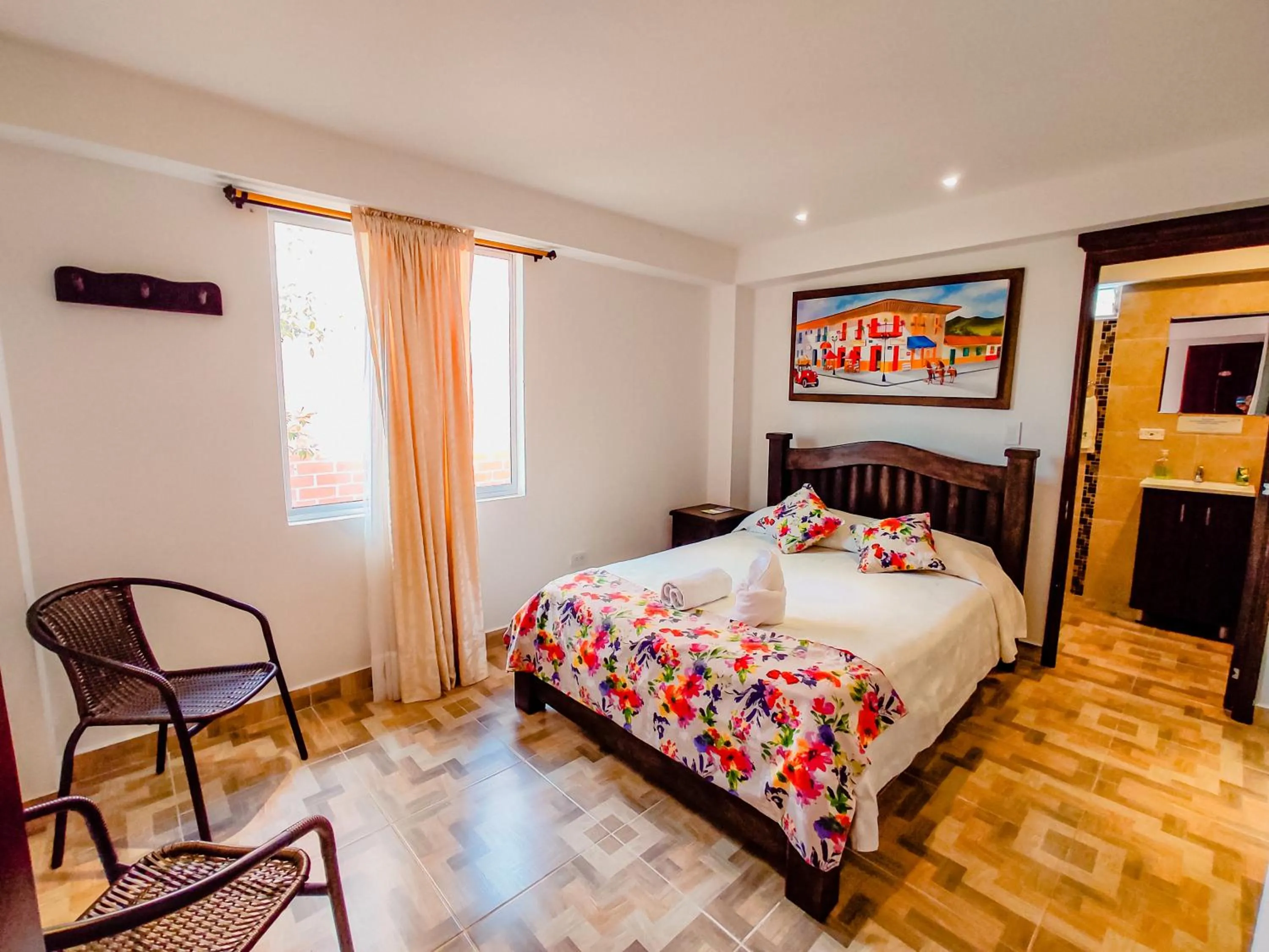 Decorative detail, Bed in Hotel Boutique Palmas de Salento