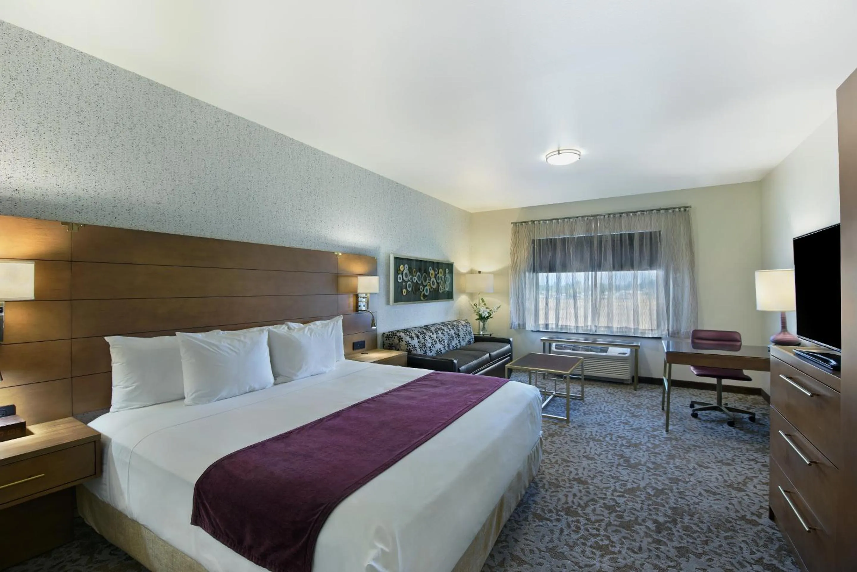 TV and multimedia, Bed in Oxford Suites Sonoma - Rohnert Park