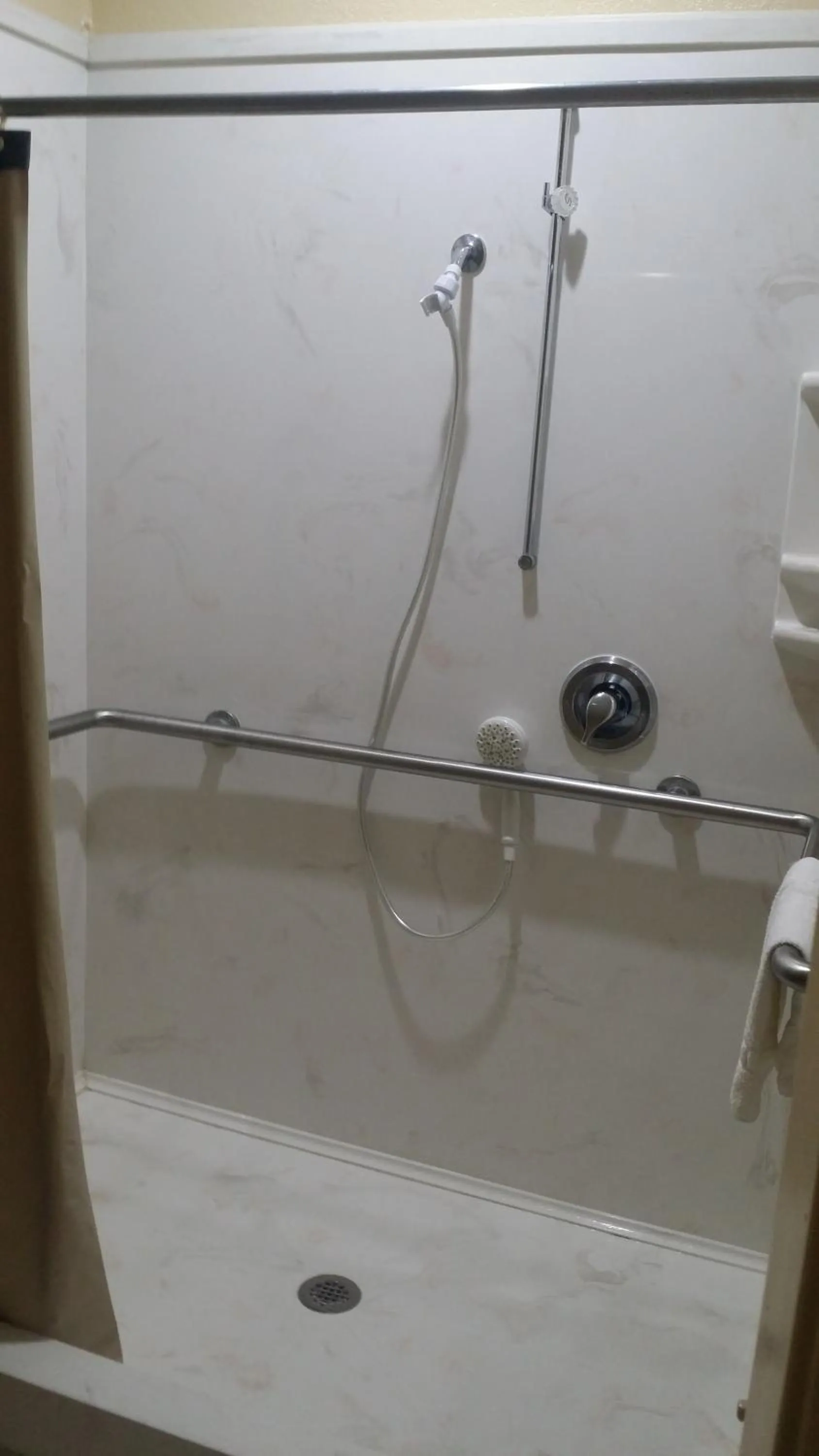 Shower in Americas Best Value Inn & Suites Northeast Houston