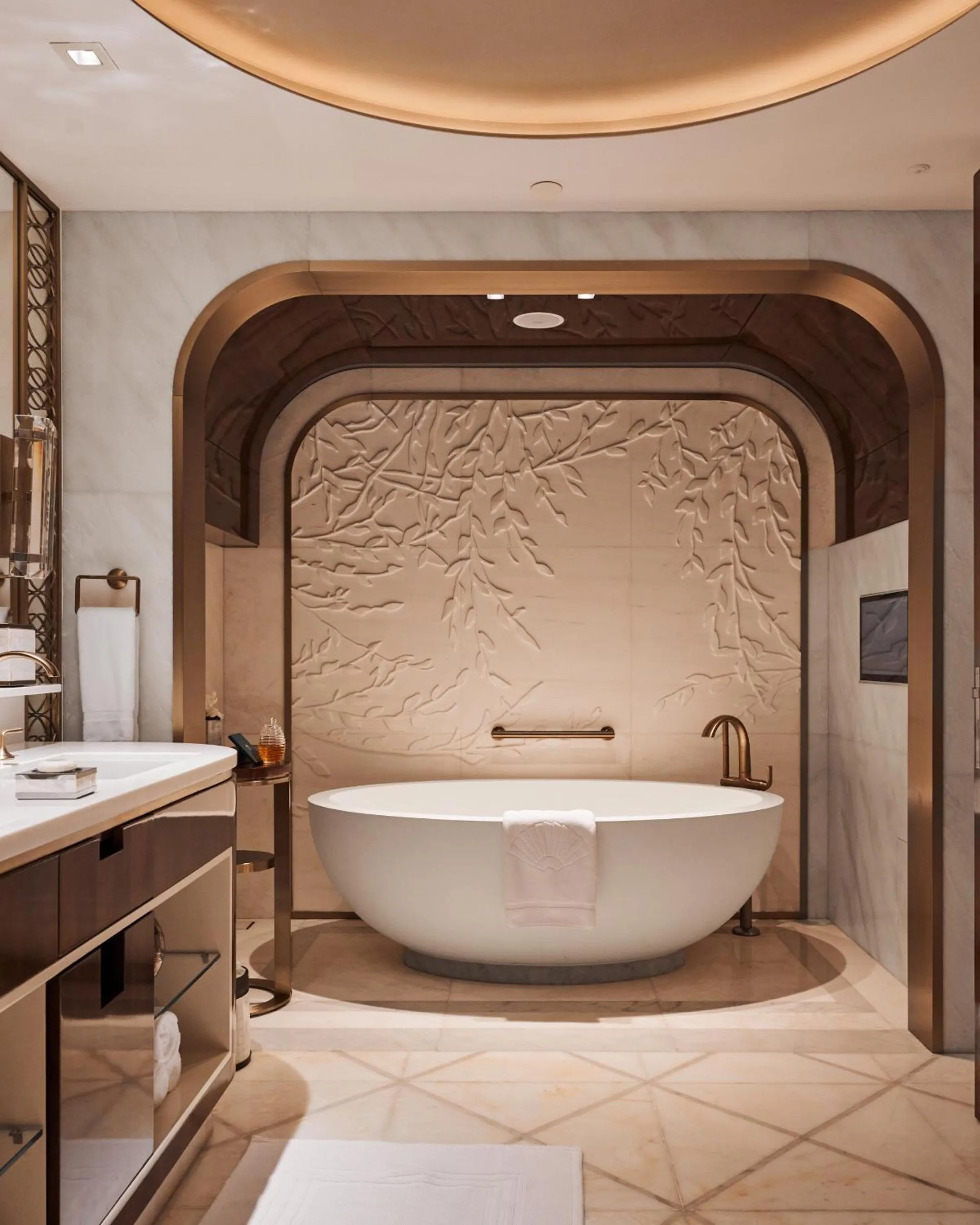 Bathroom in Mandarin Oriental Al Faisaliah, Riyadh