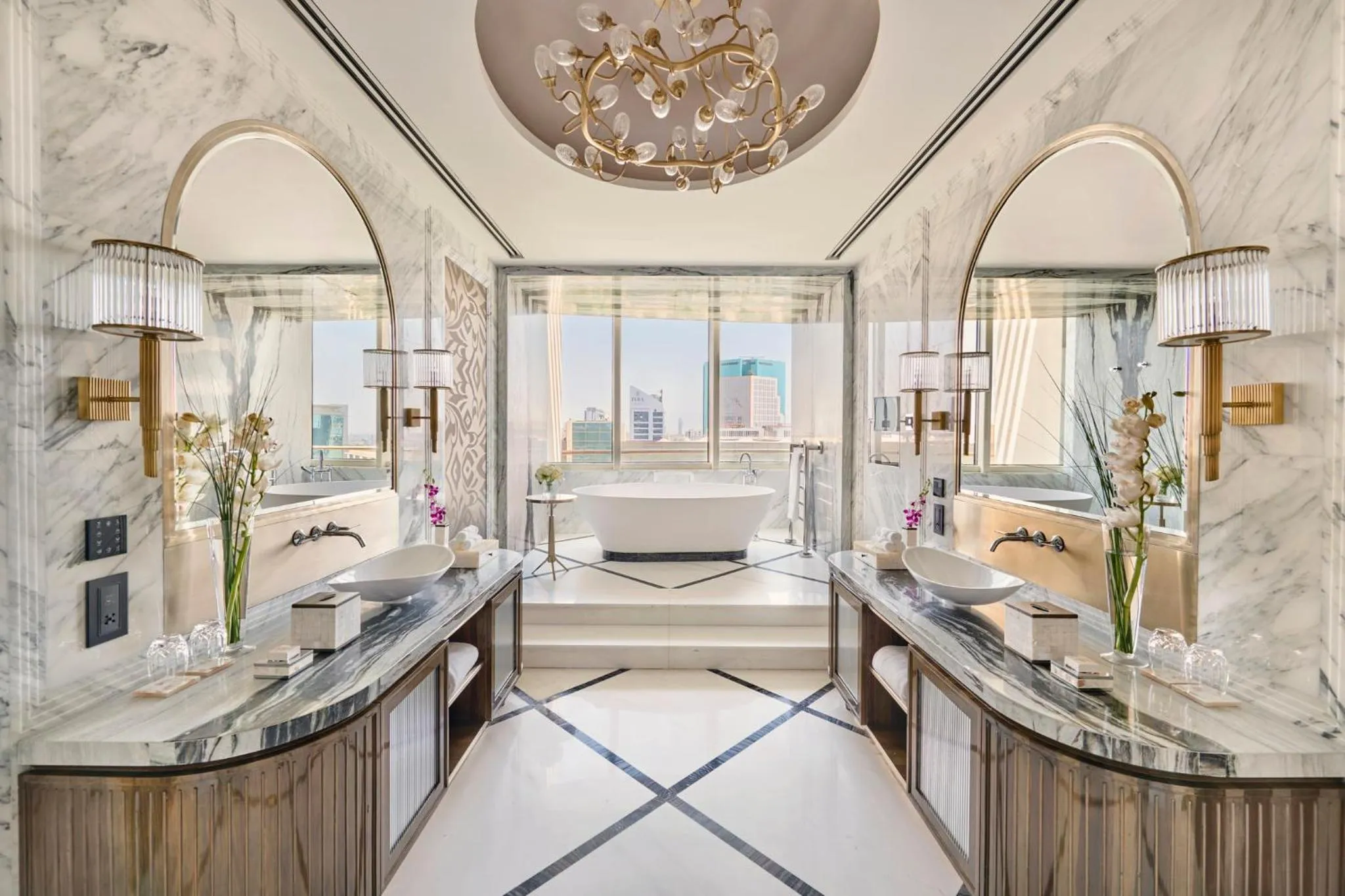 Bathroom in Mandarin Oriental Al Faisaliah, Riyadh