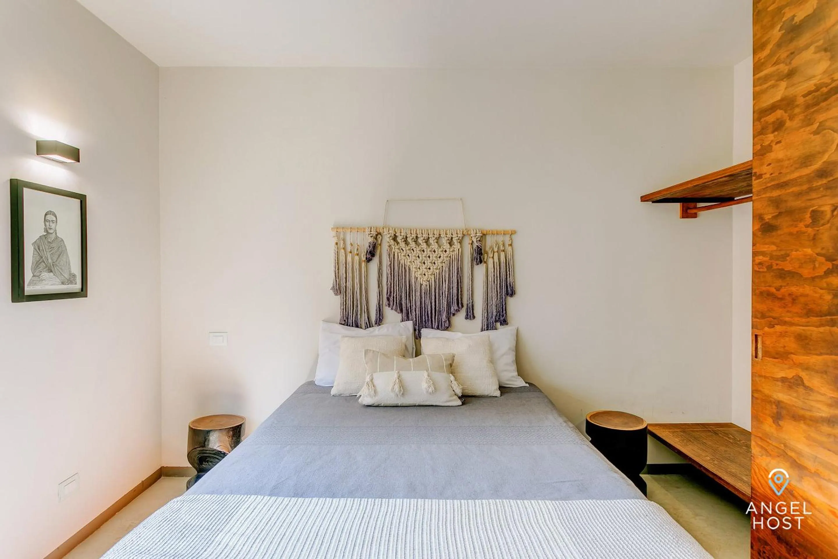 Bed in Chic Suites in the Heart of Tulum by Stella Rentals