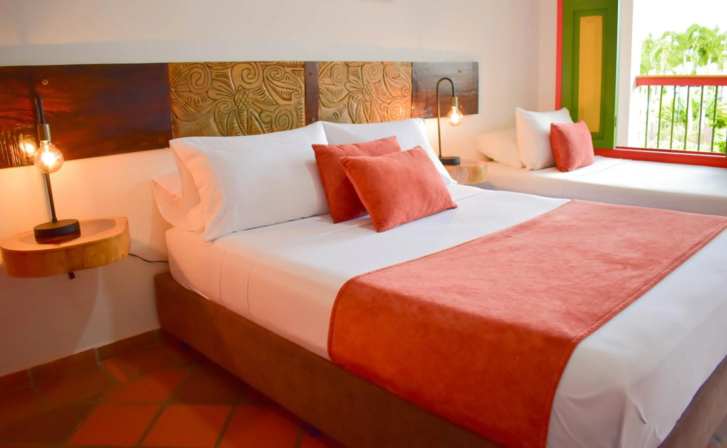 Bed in Hotel Campestre Cafe Cafe