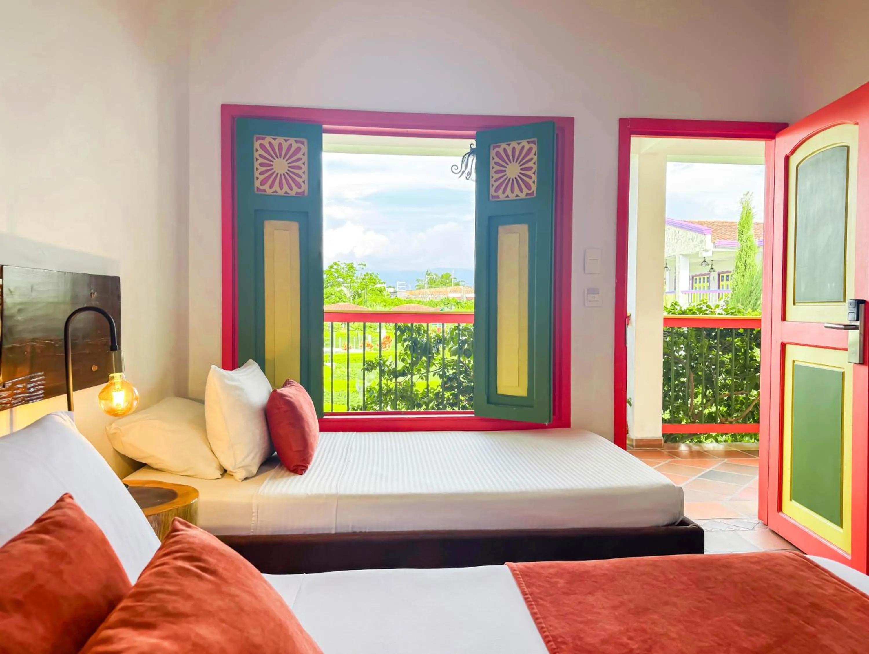 Bed in Hotel Campestre Cafe Cafe