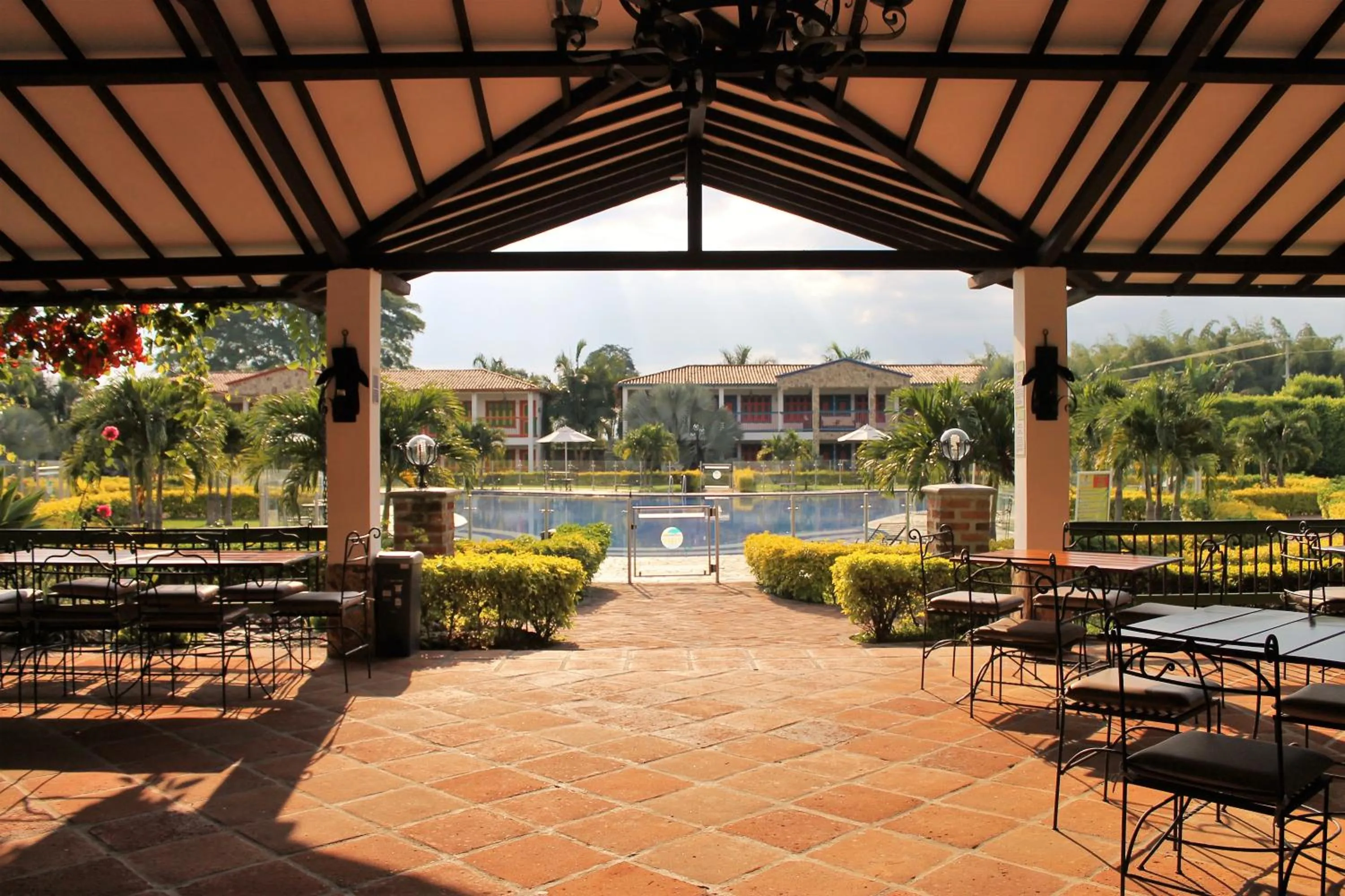 Property building in Hotel Campestre Cafe Cafe