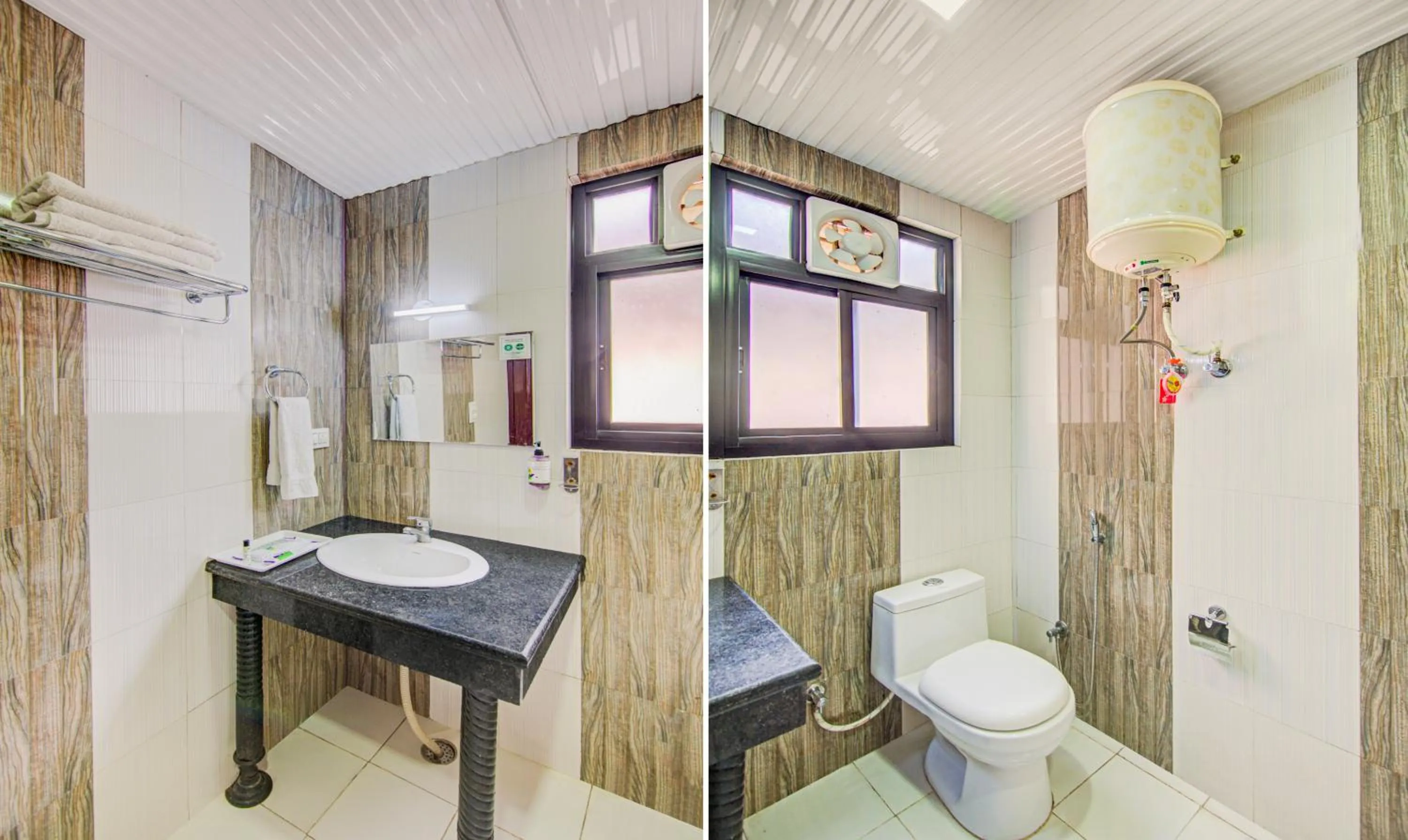 Bathroom in Treebo Roshan House with Valley View