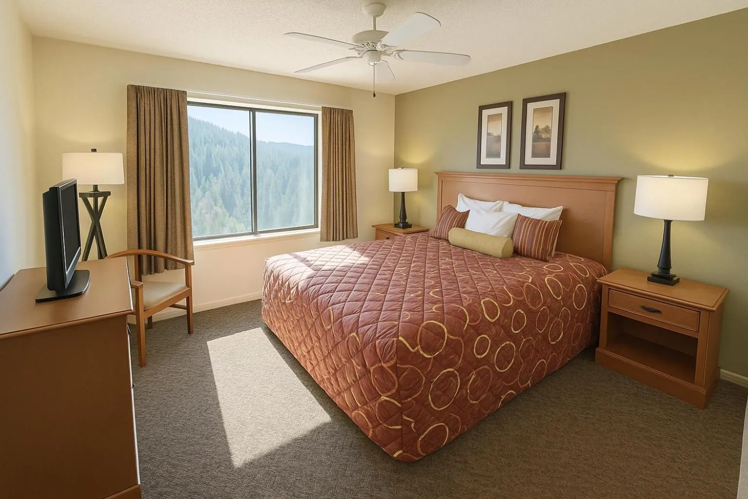 Bed in Crown Point Resort