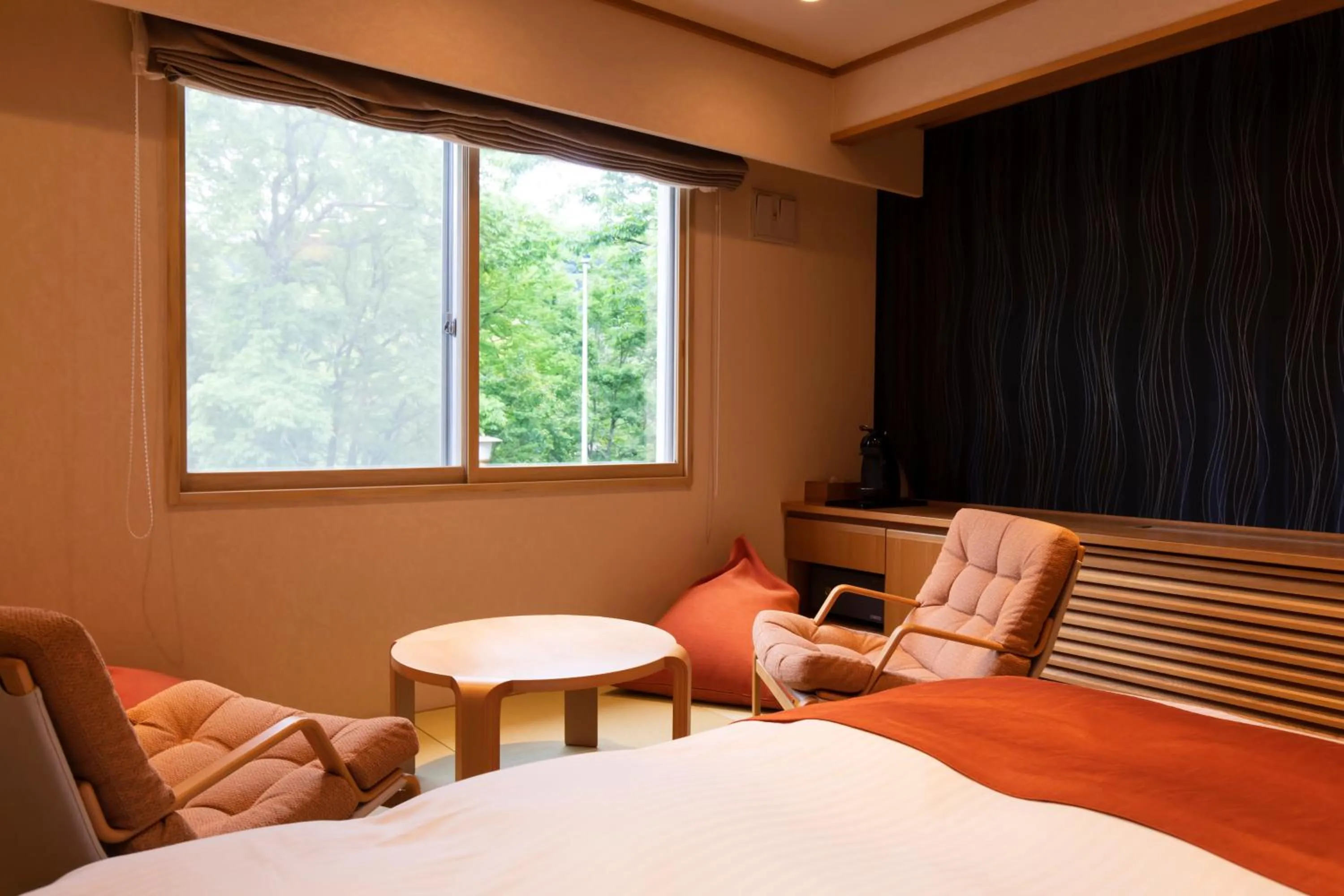 Photo of the whole room, Bed in Kyukamura Shikotsuko