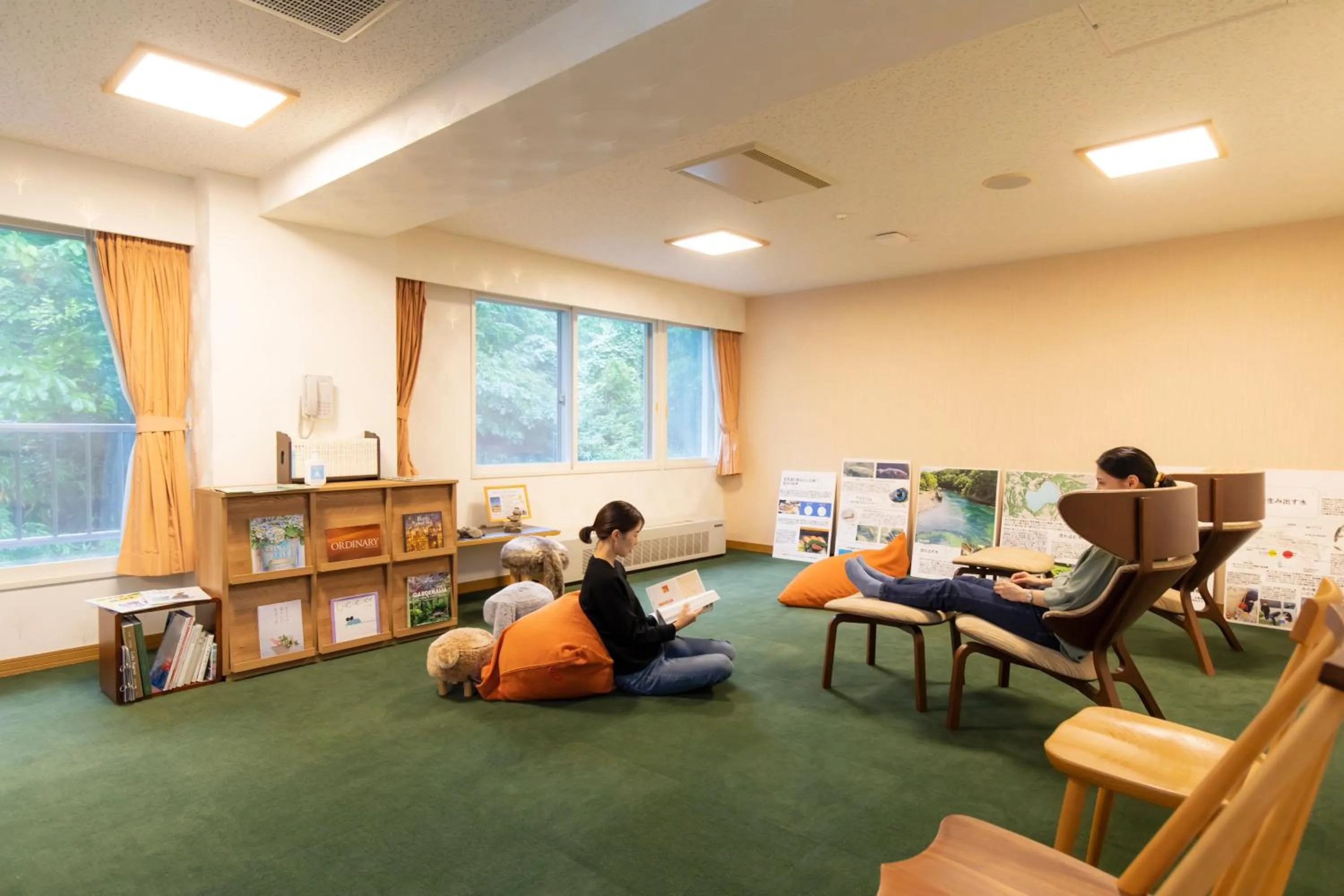Library in Kyukamura Shikotsuko