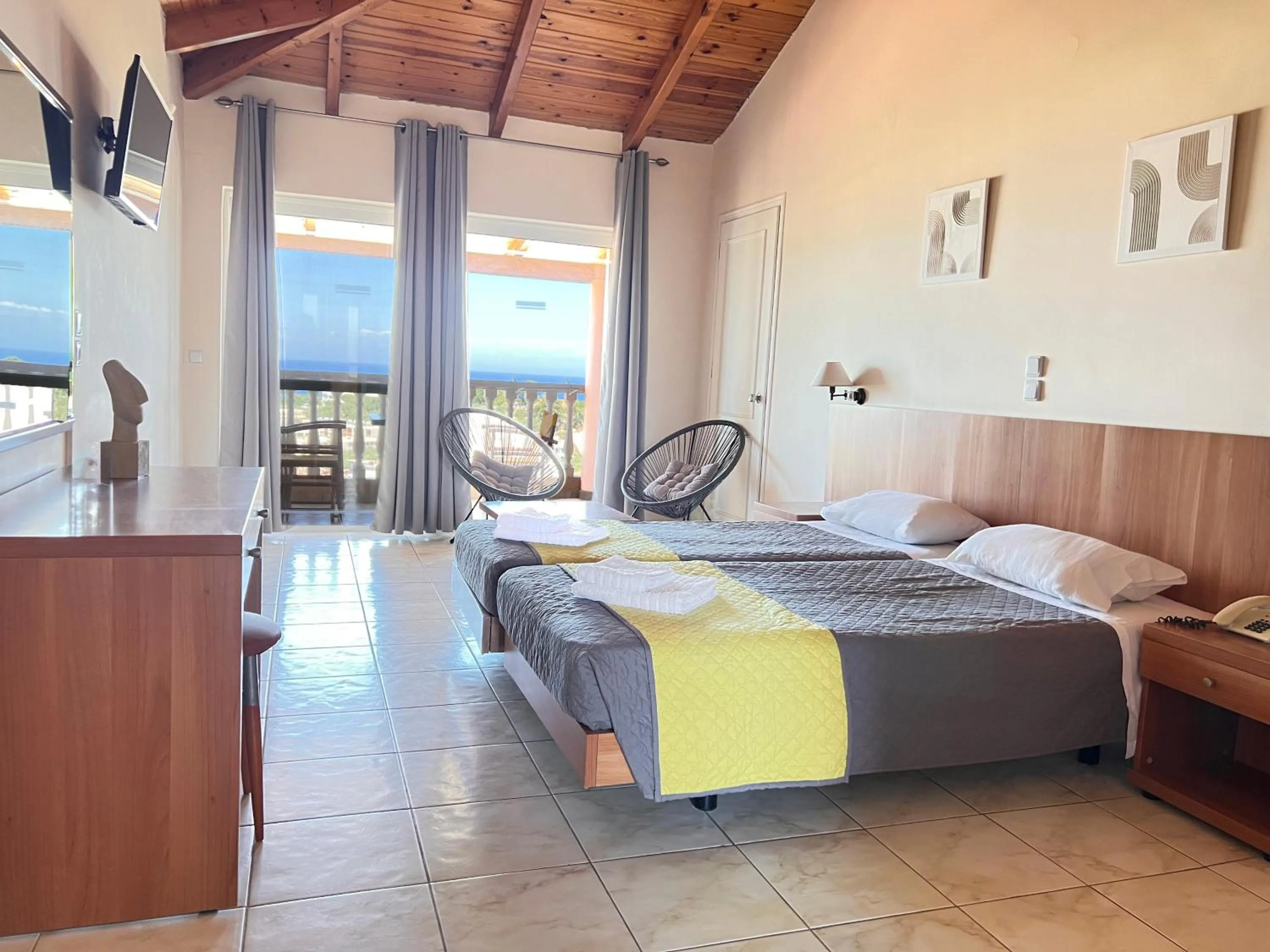 Bed in Ariadne Apartments