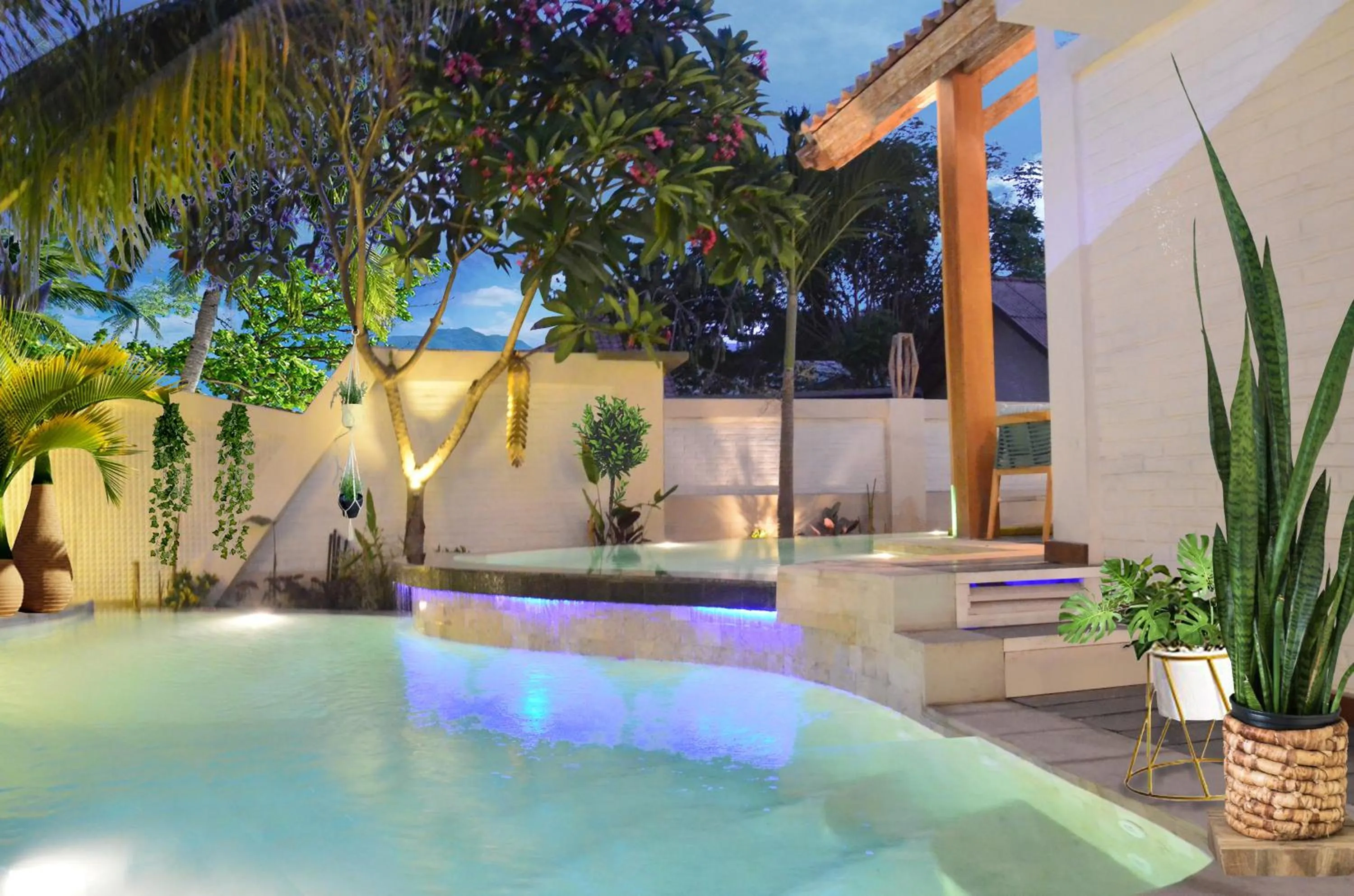 Garden view in The White Key Luxury Villas