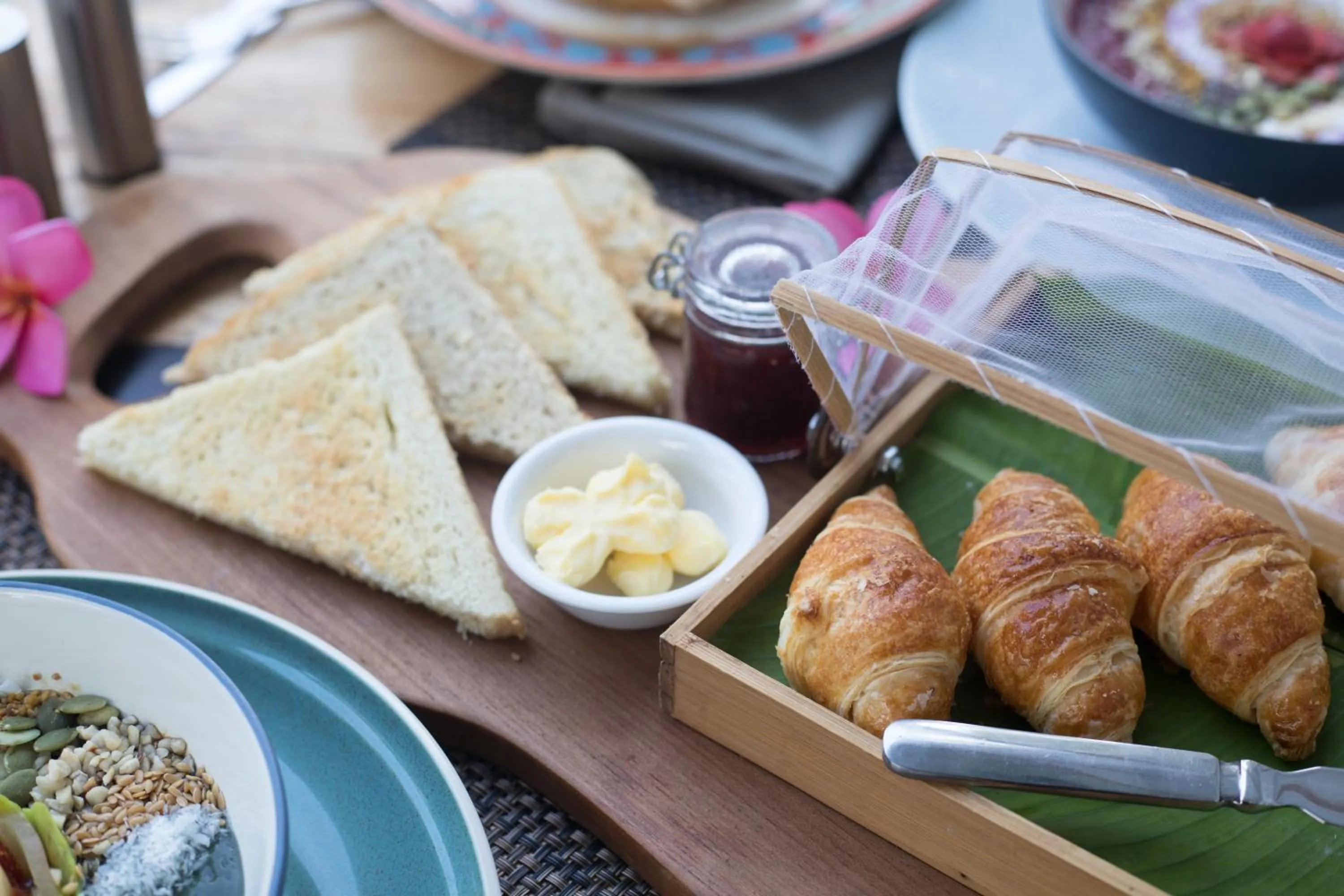 Italian breakfast in The White Key Luxury Villas