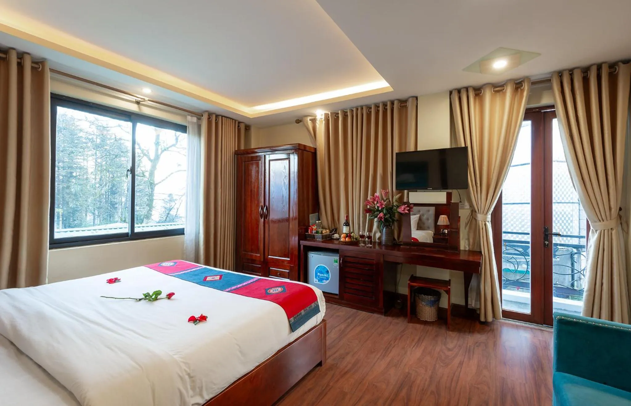 TV and multimedia, Bed in Sapa Hidden Gem Hotel & Spa