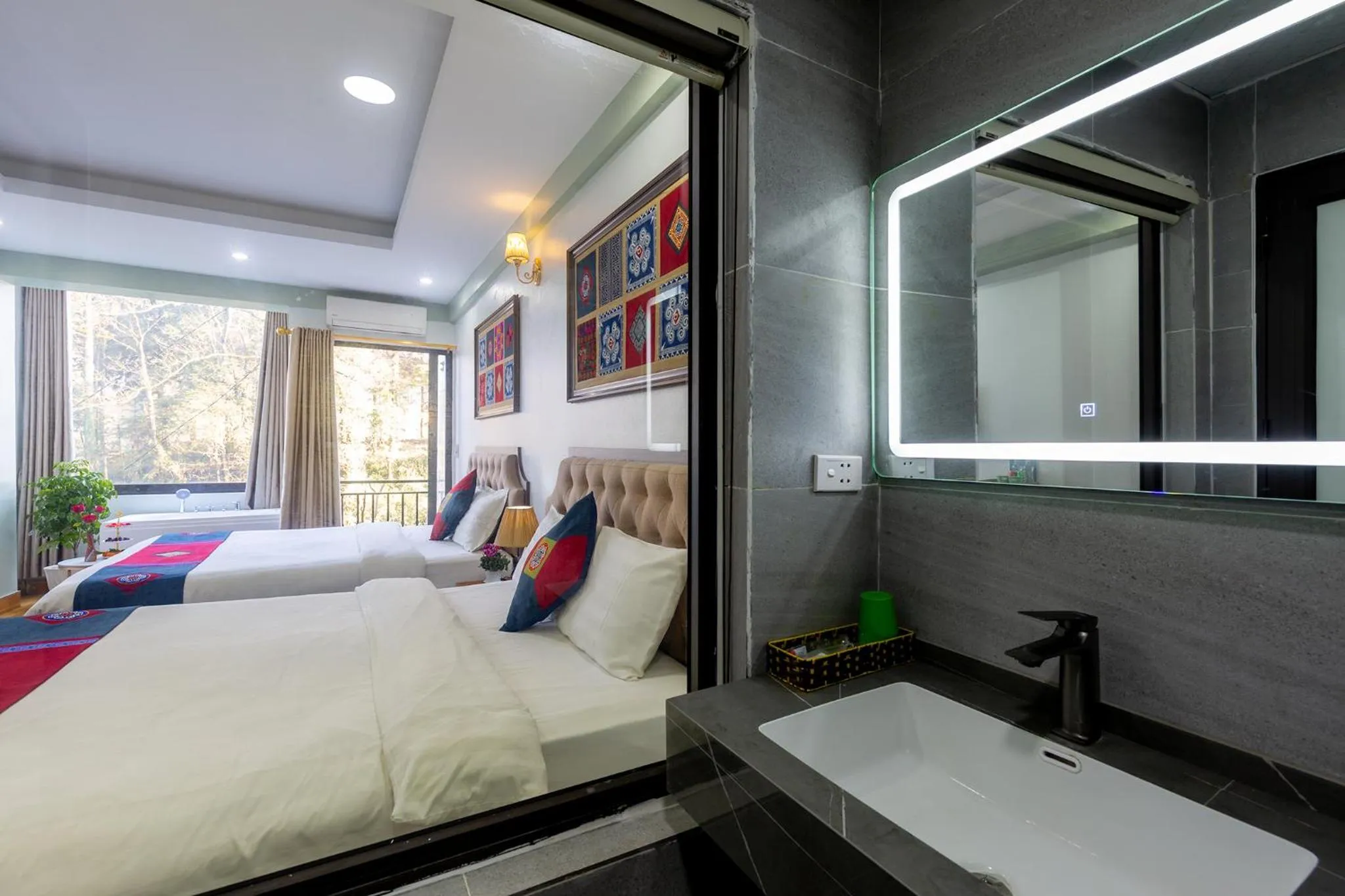 Bed in Sapa Hidden Gem Hotel & Spa