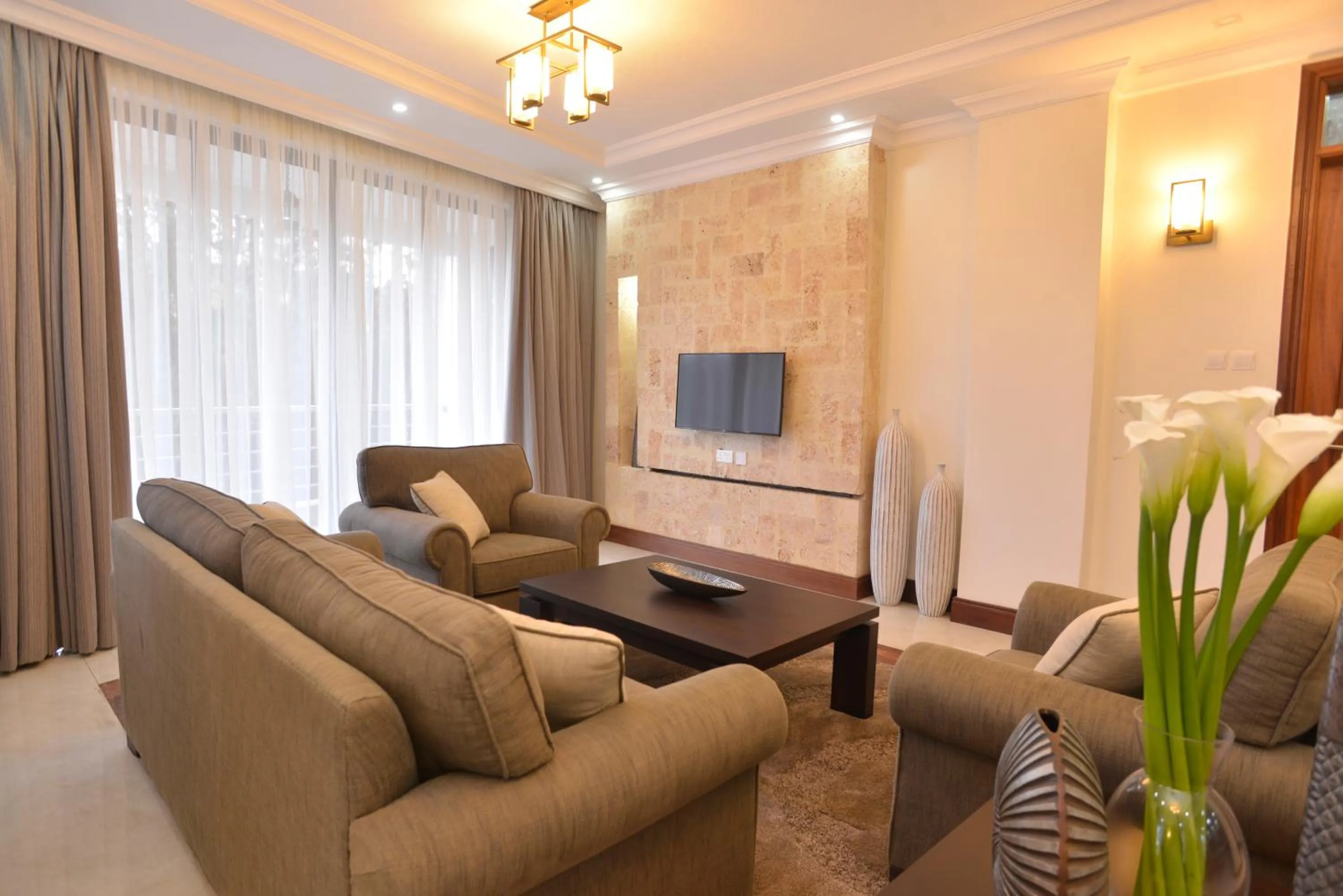 TV and multimedia in GemSuites Riverside Serviced Apartments and Hotel, Nairobi