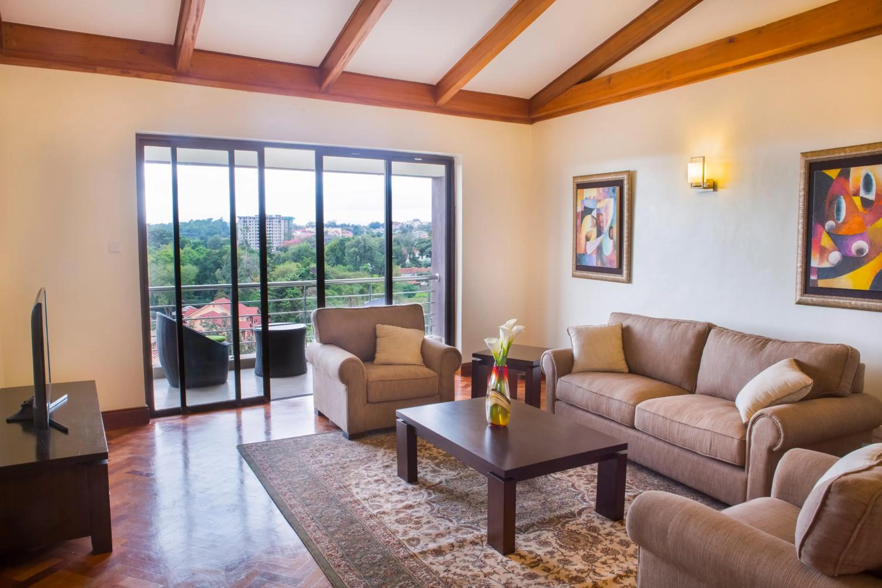 Seating area in GemSuites Riverside Serviced Apartments and Hotel, Nairobi