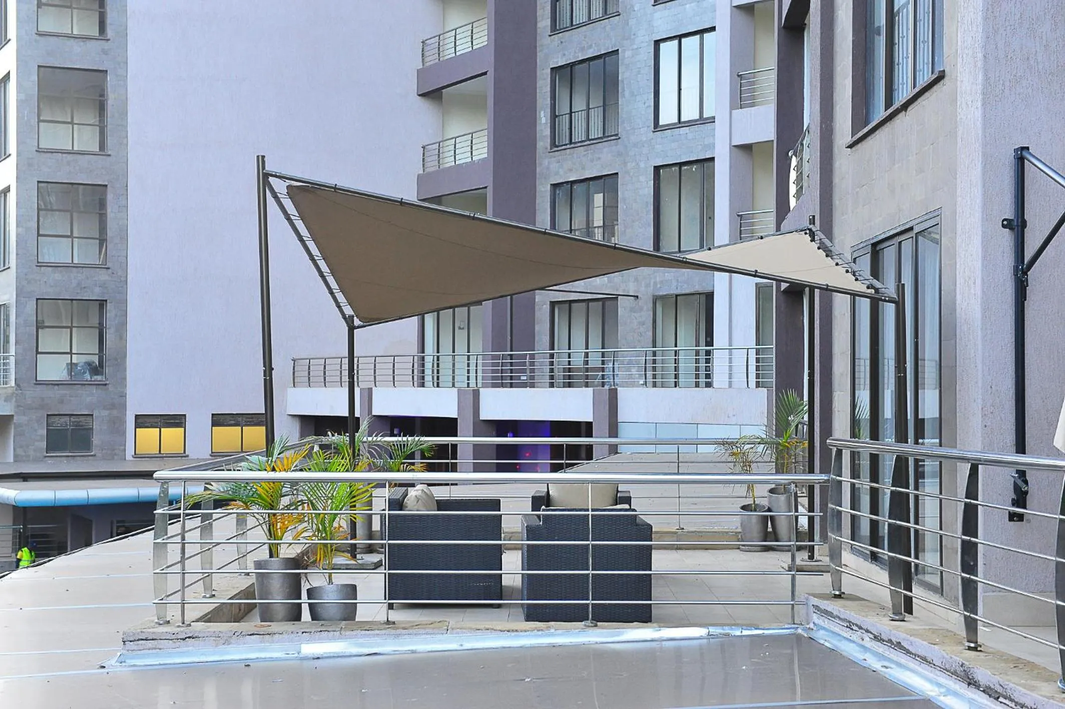 Balcony/Terrace in GemSuites Riverside Serviced Apartments and Hotel, Nairobi