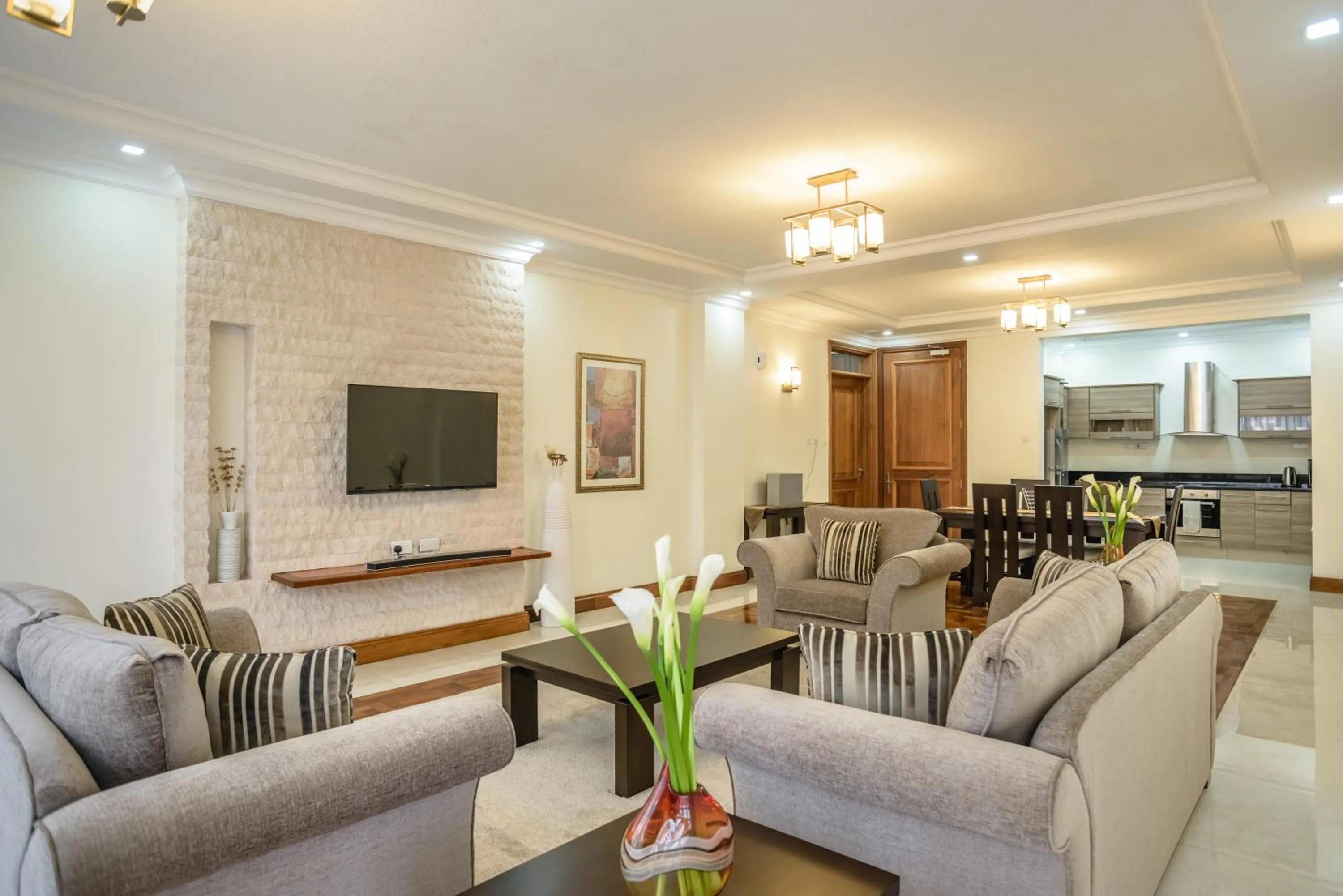 TV and multimedia in GemSuites Riverside Serviced Apartments and Hotel, Nairobi