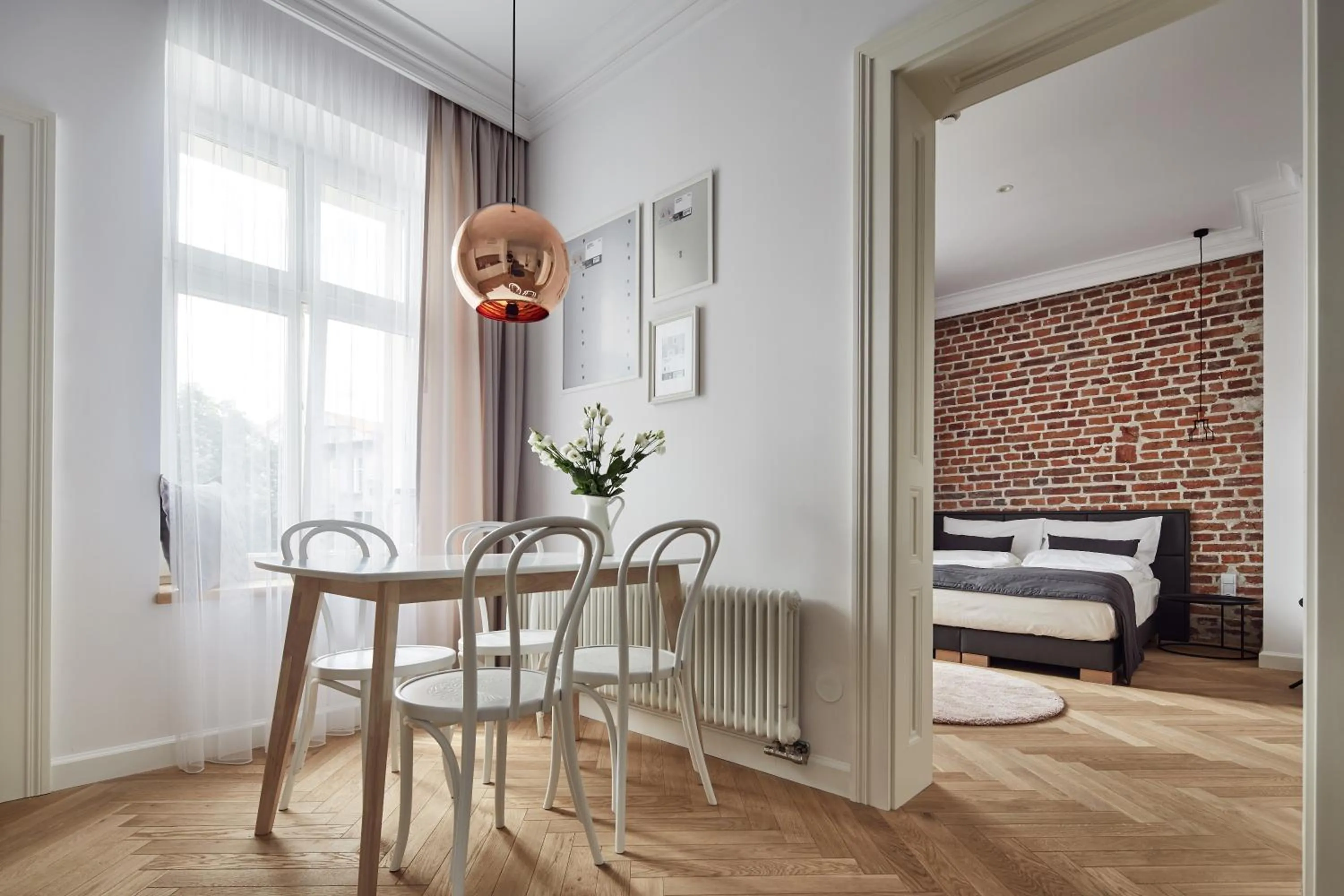 Living room, Bed in St Agnes Apartments Old Town