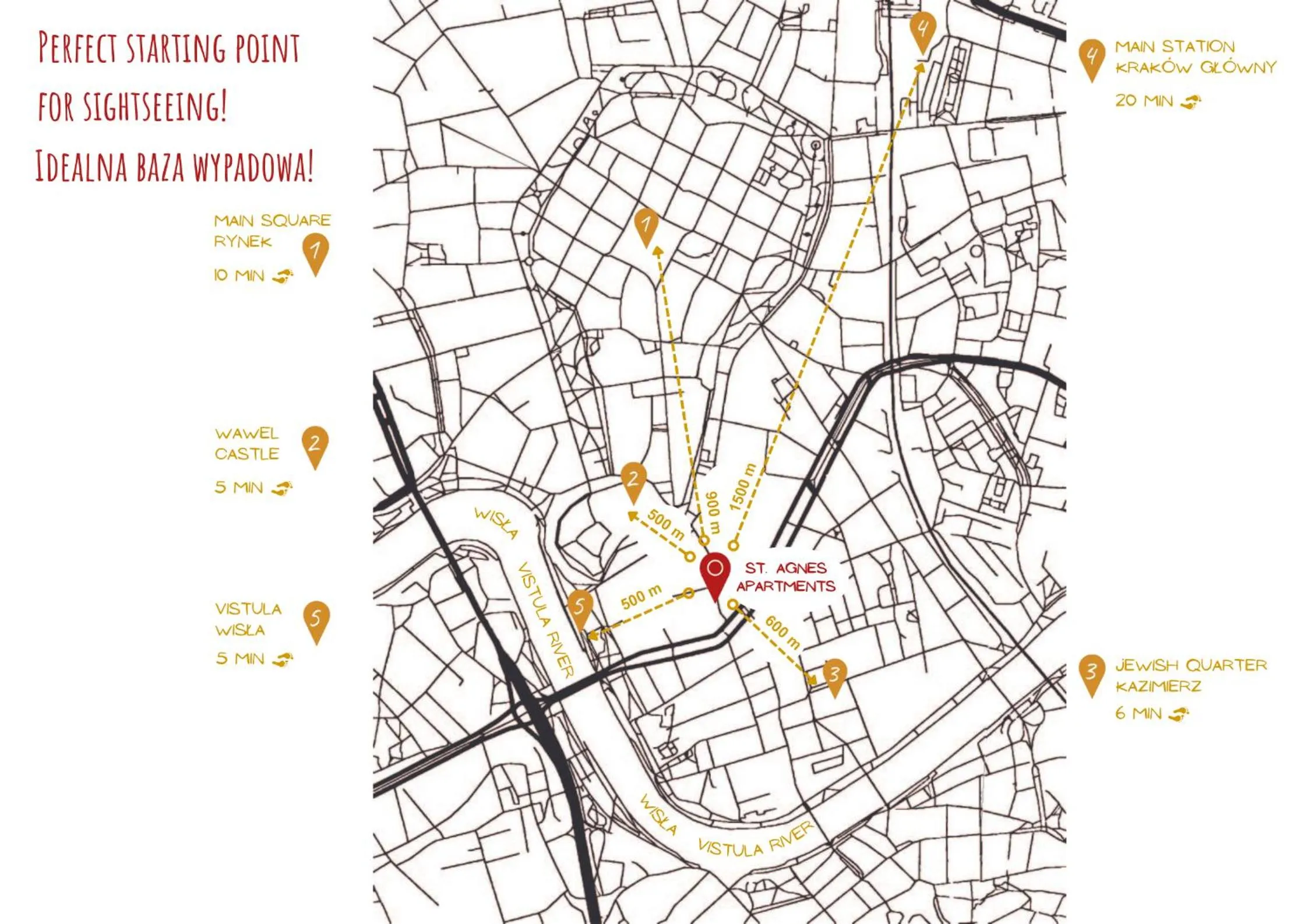 Location in St Agnes Apartments Old Town