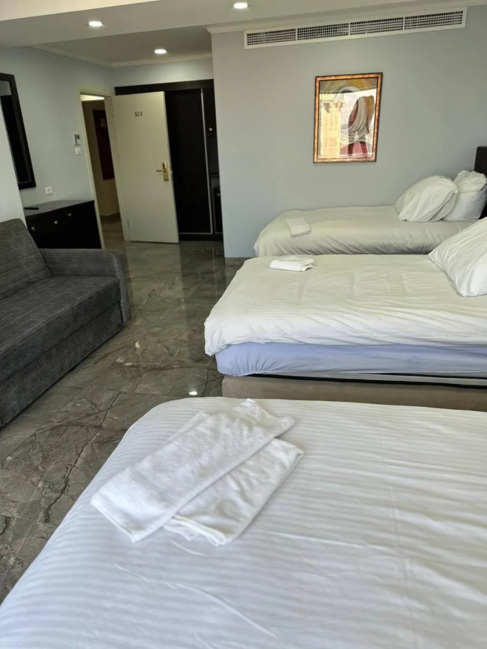 Bed in Mount of Olives Hotel