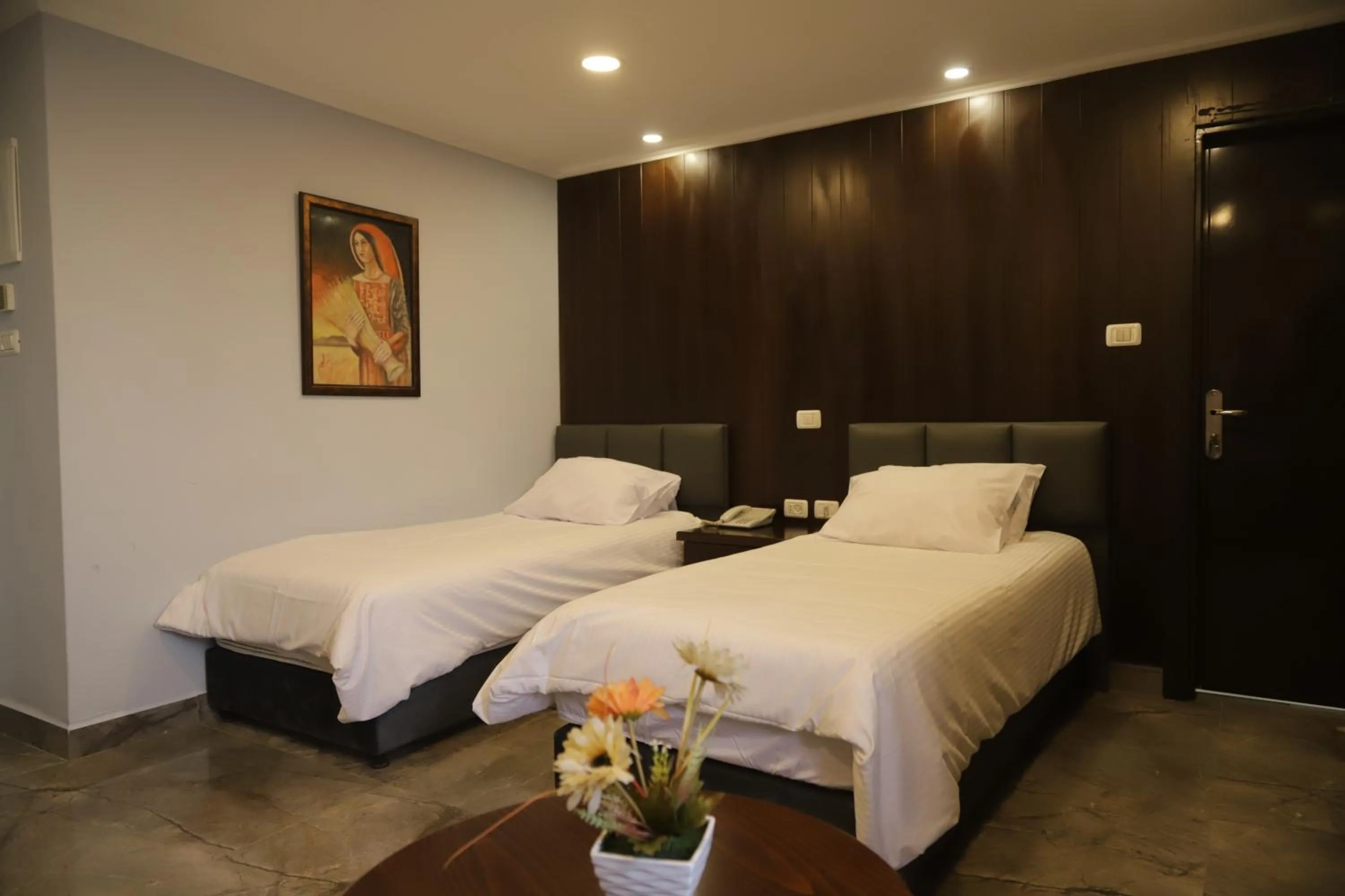 Bed in Mount of Olives Hotel