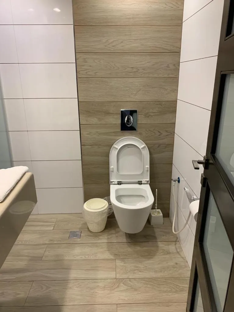 Toilet in Mount of Olives Hotel