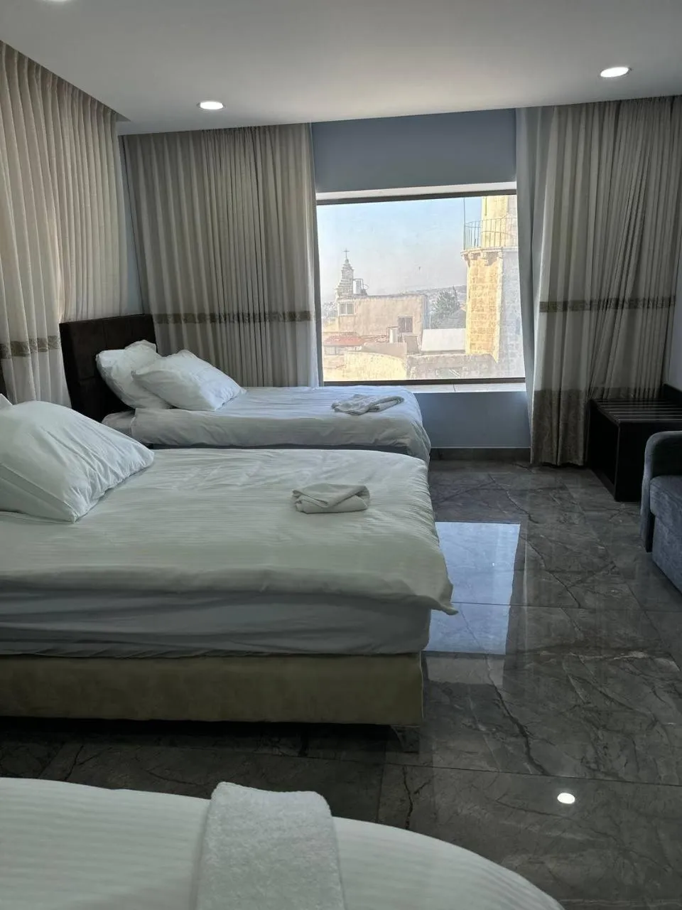 Bed in Mount of Olives Hotel