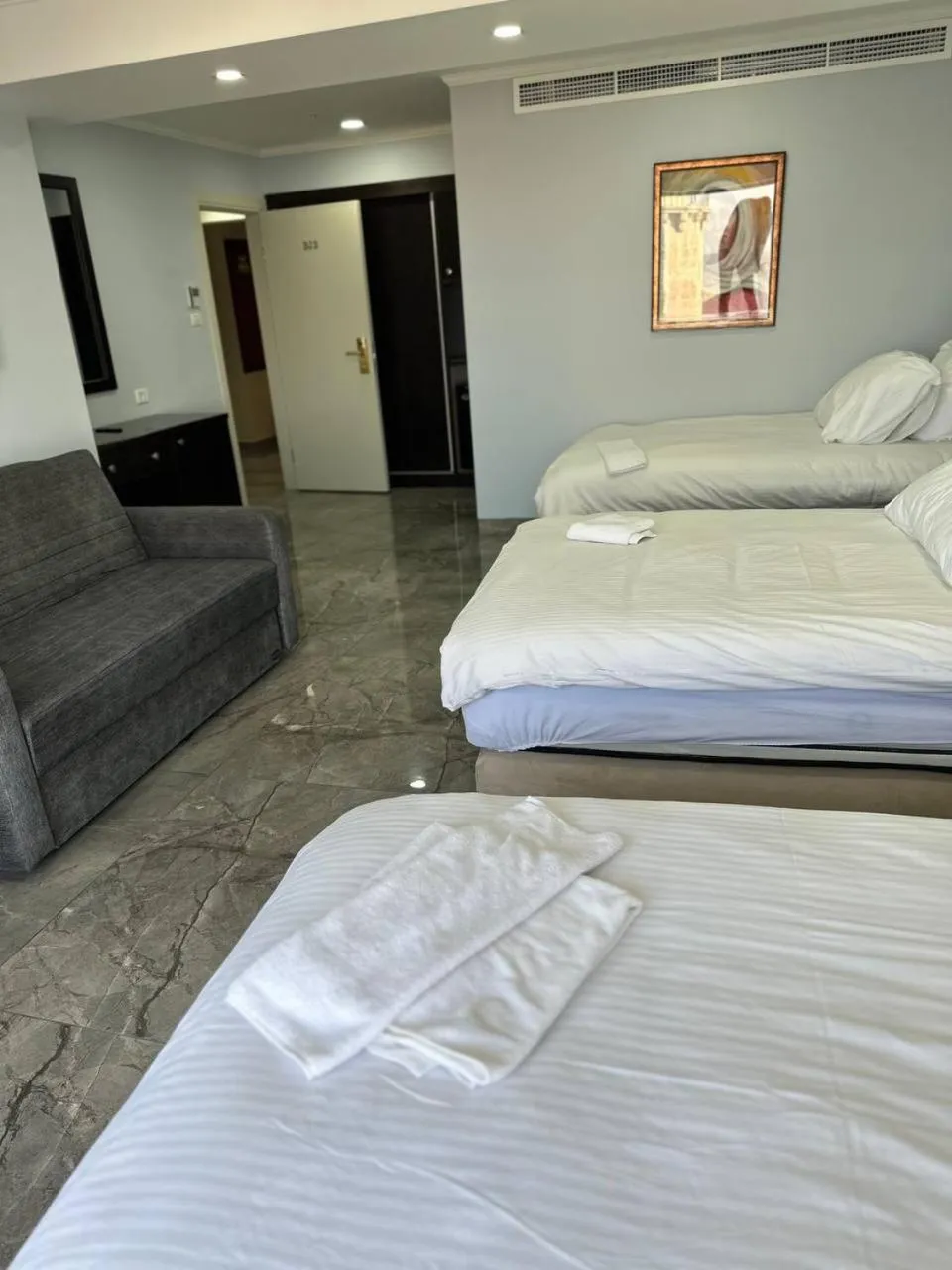 Bed in Mount of Olives Hotel