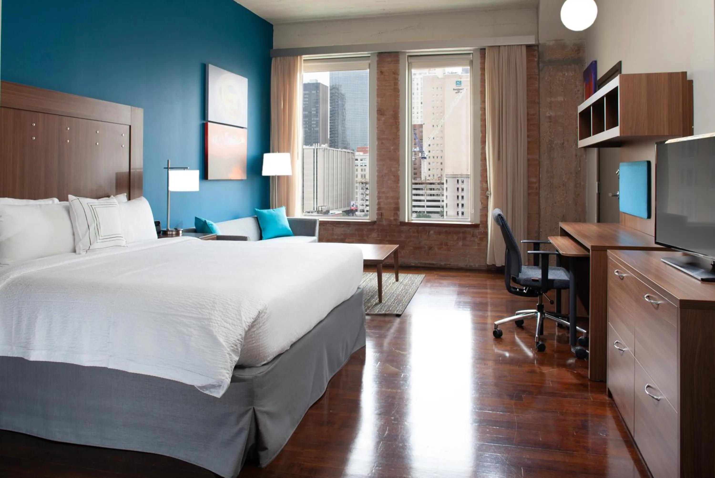 Bedroom, Bed in TownePlace Suites by Marriott Dallas Downtown
