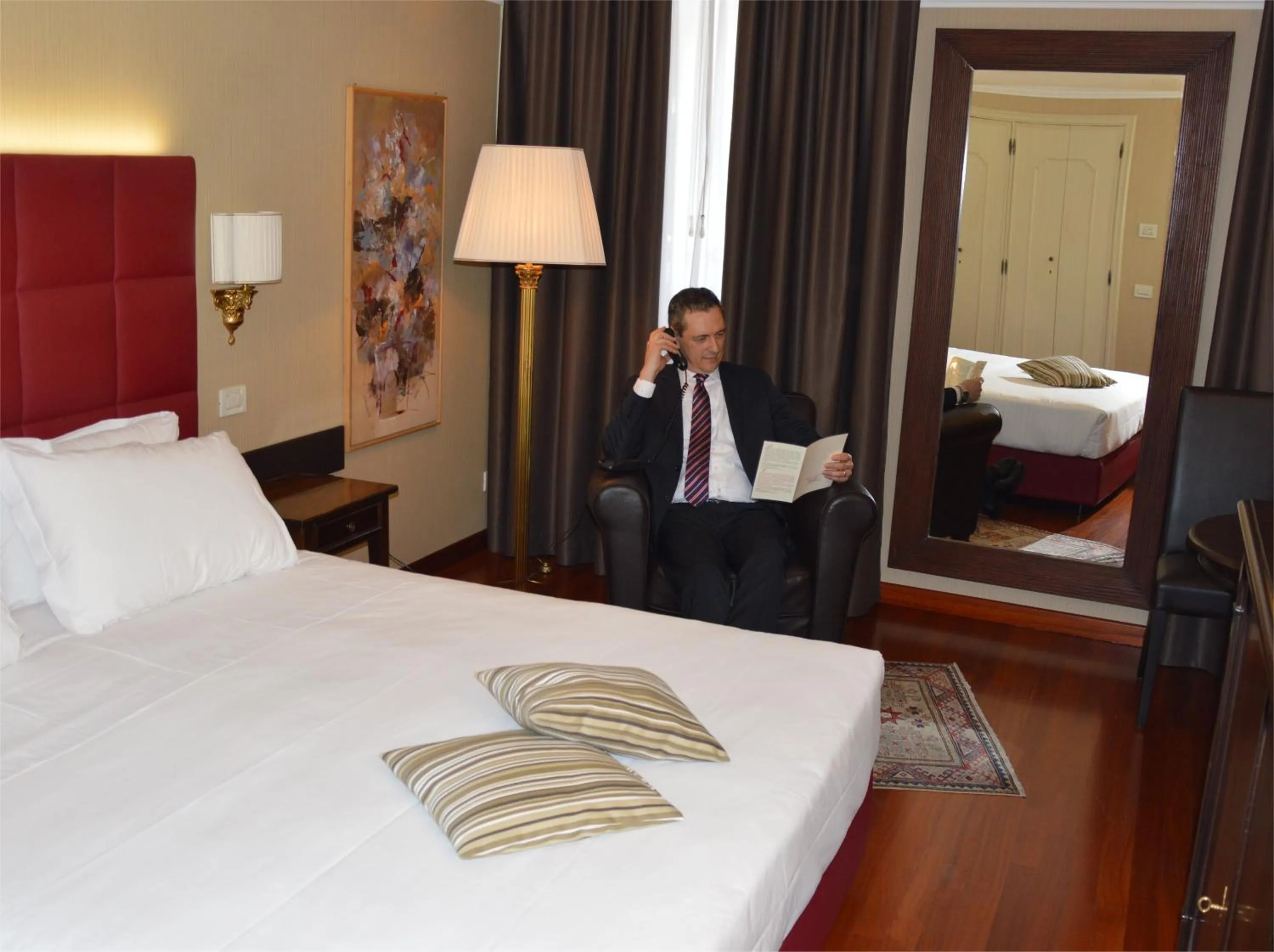 Photo of the whole room, Bed in Astoria Hotel Italia