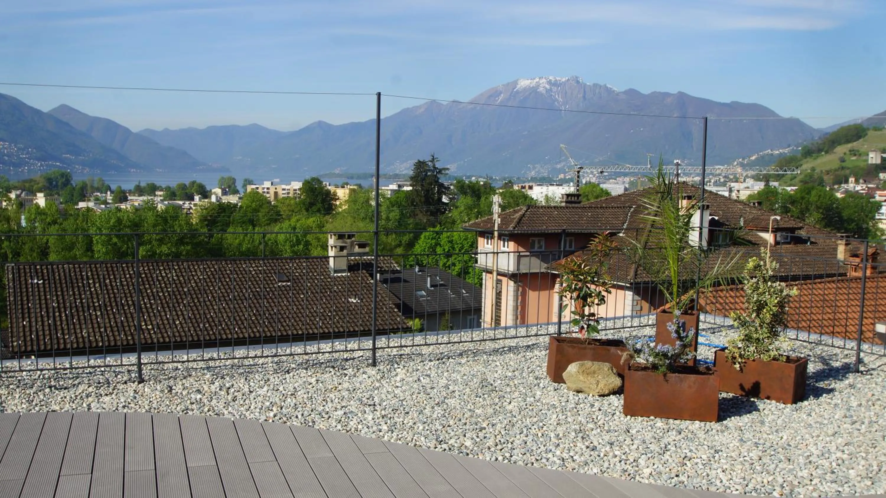 Balcony/Terrace in Albergo Porta Verzasca