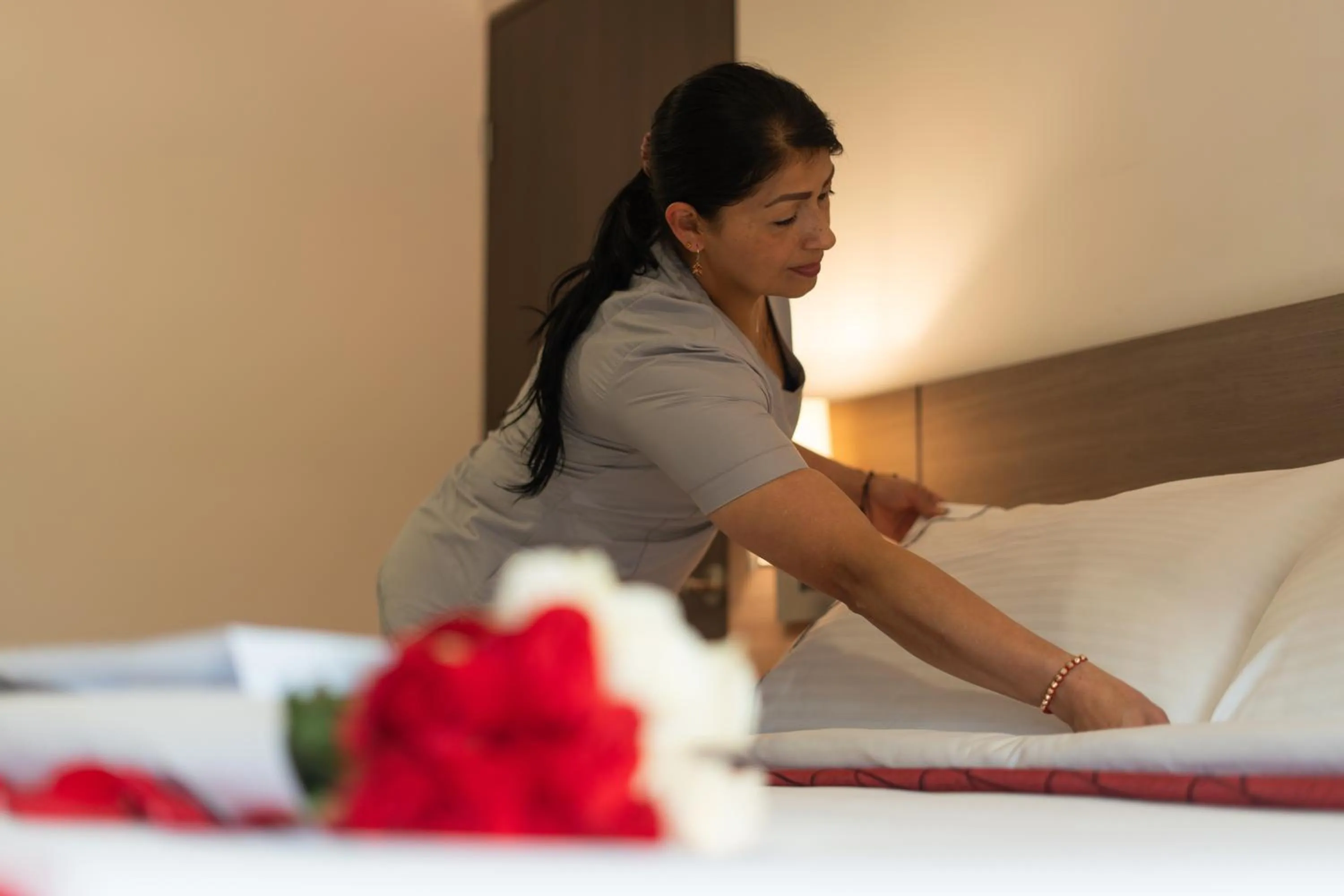 Bed in SM Grand Hotel