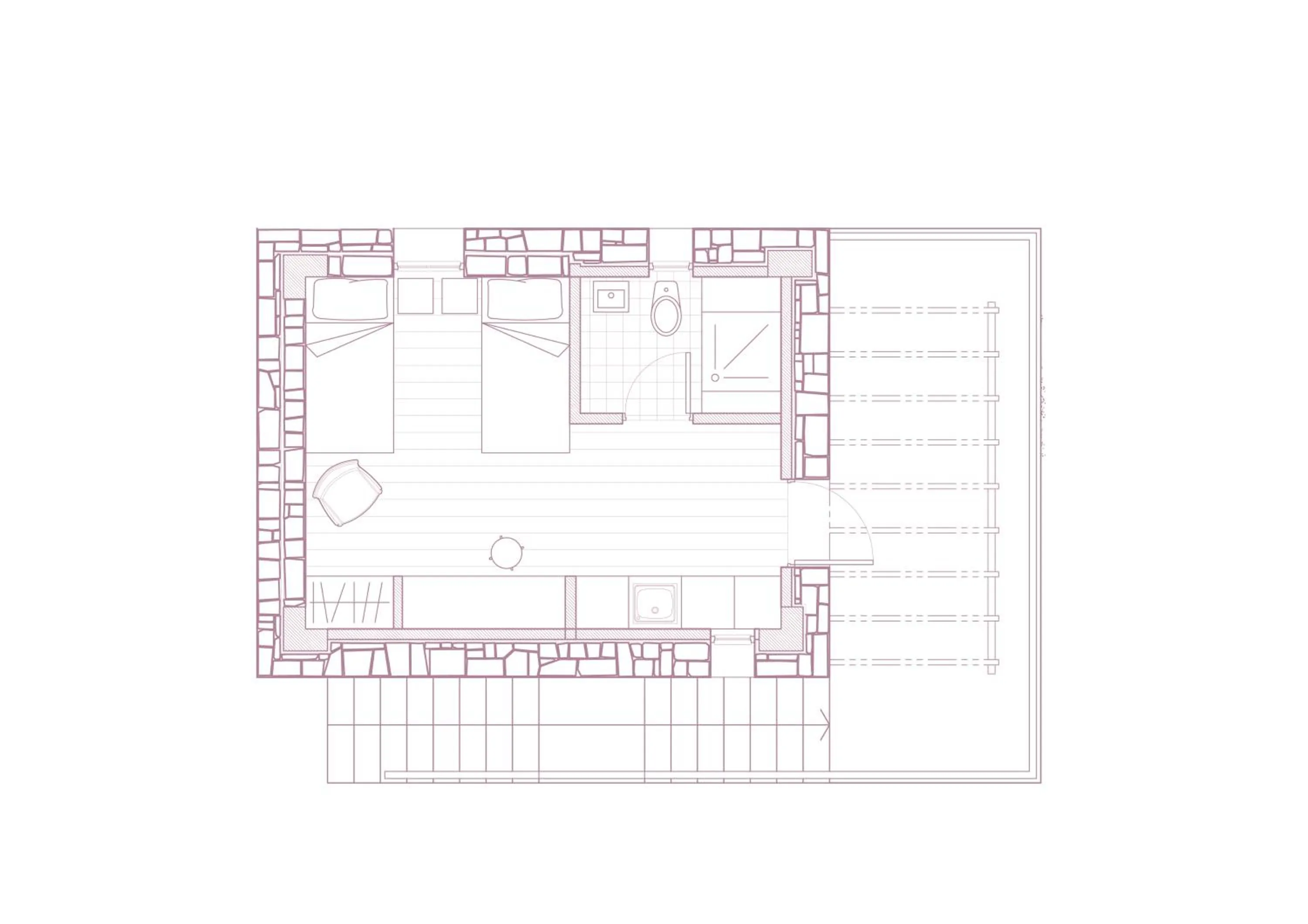 Floor plan in Nomads House