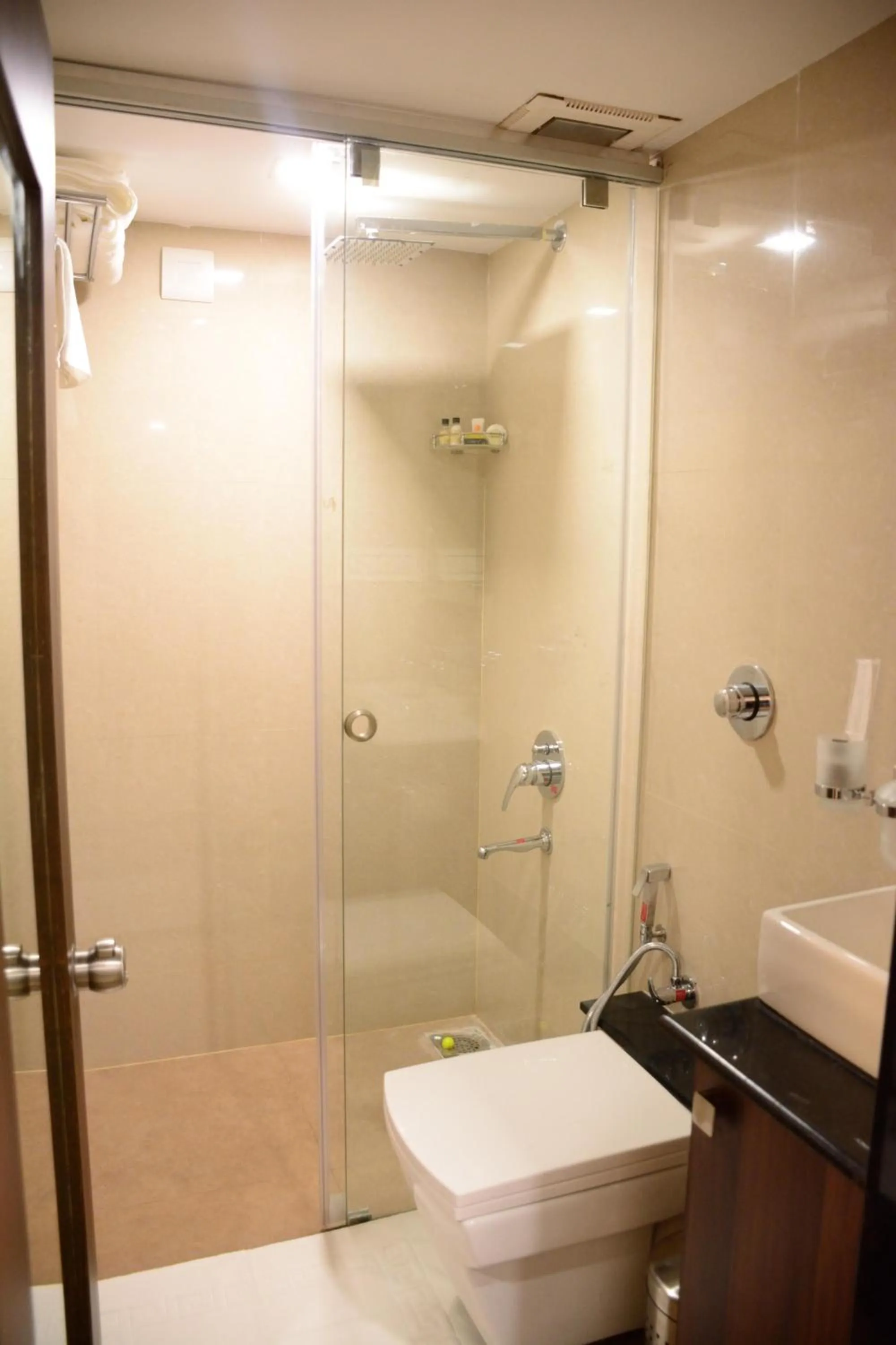 Shower in Lime Tree Hotel