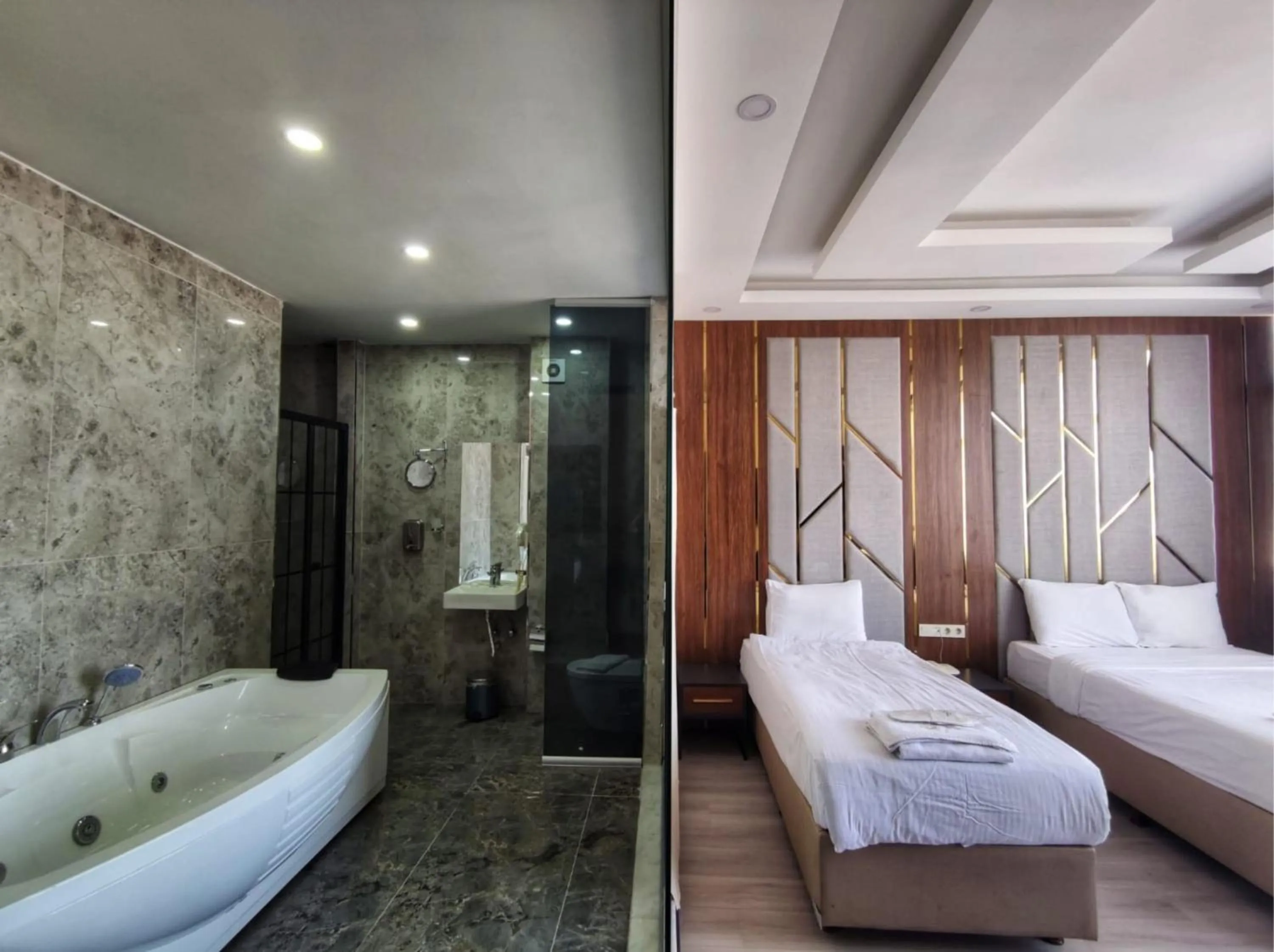 Bed in The Golden Pera's Hotel & Spa