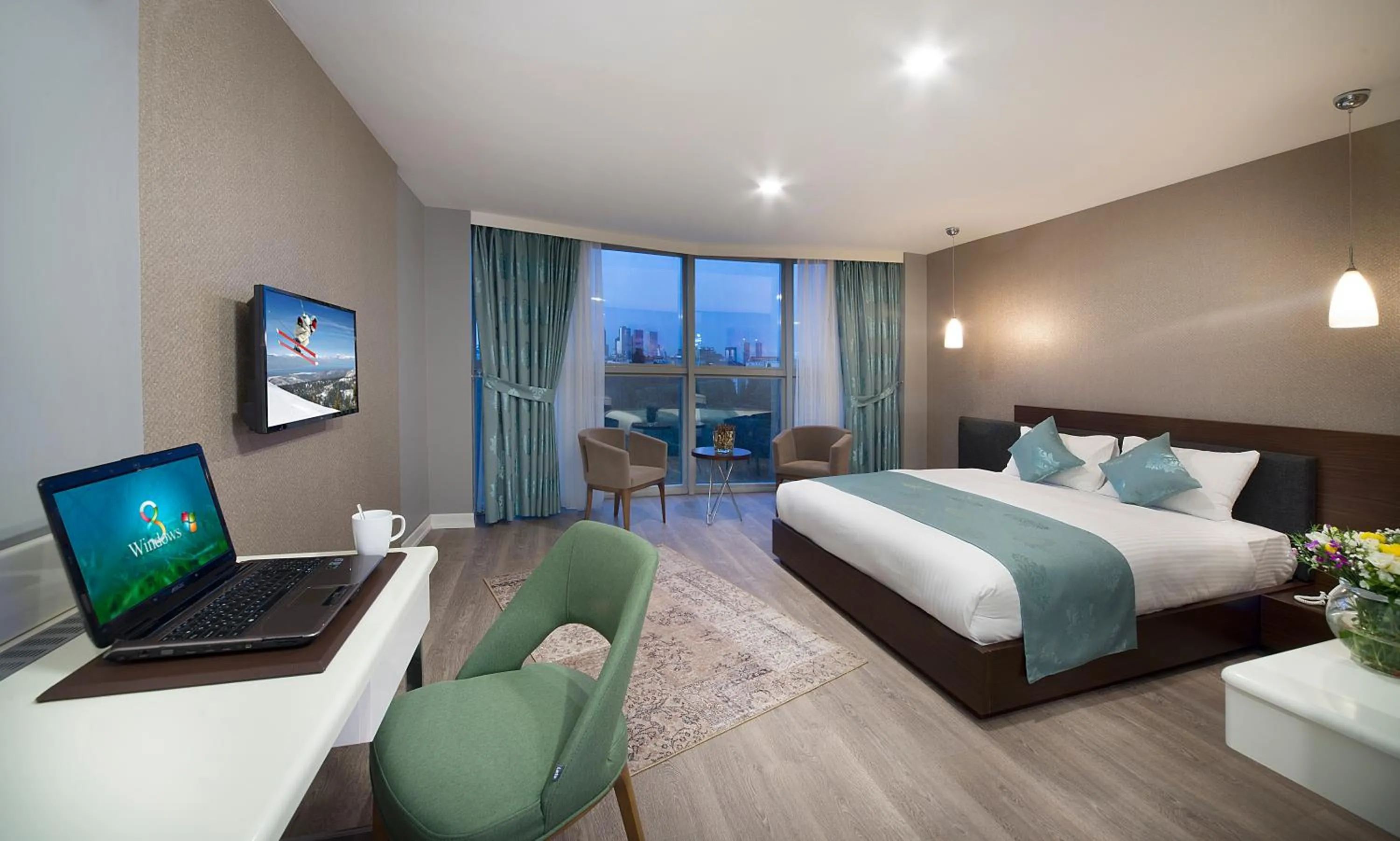 Bed in The Clock Suites