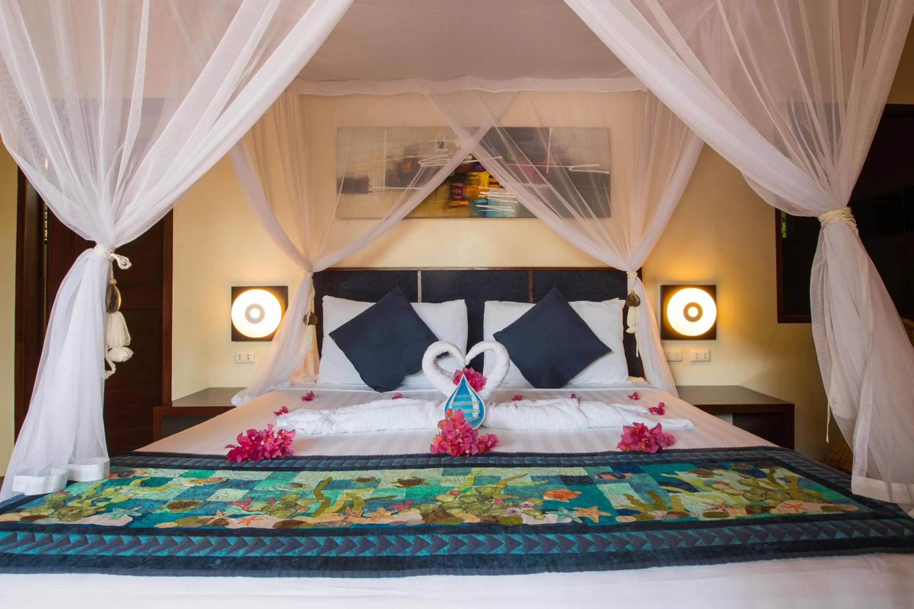 Bed in Last Frontier Beach Resort - Adults Only