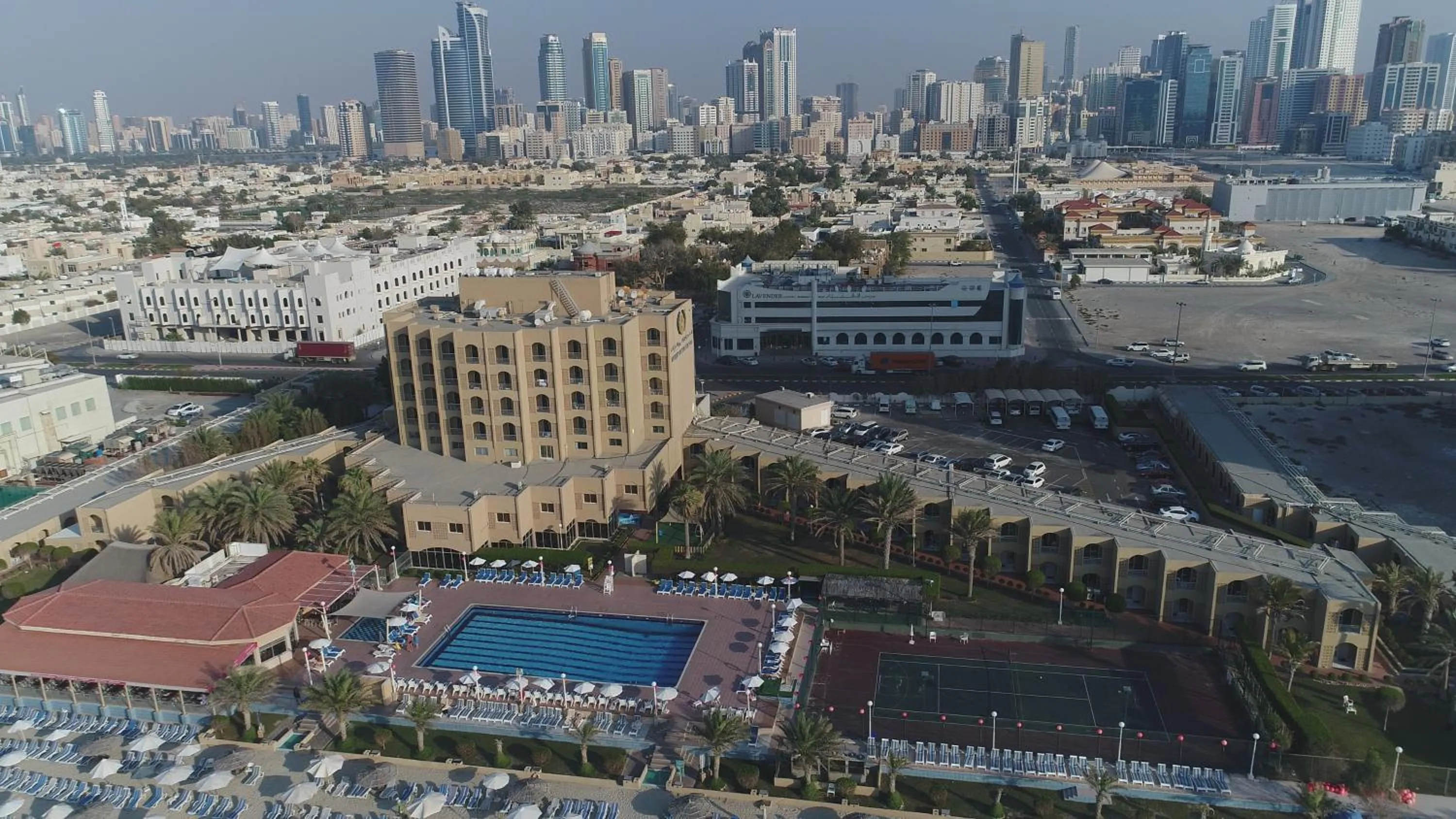 Bird's eye view in Sharjah Carlton Hotel