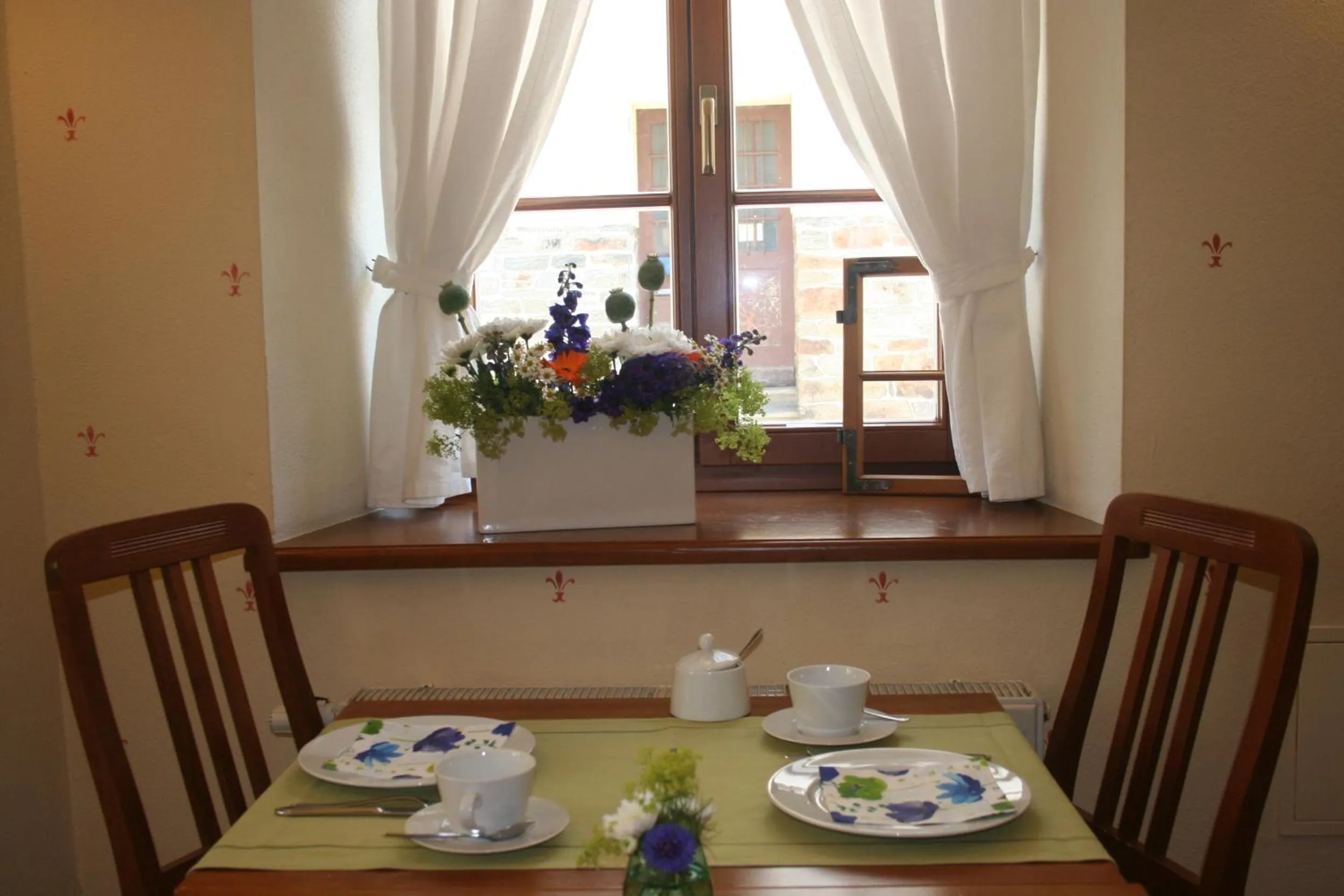 On site in Hotel Blaue Blume